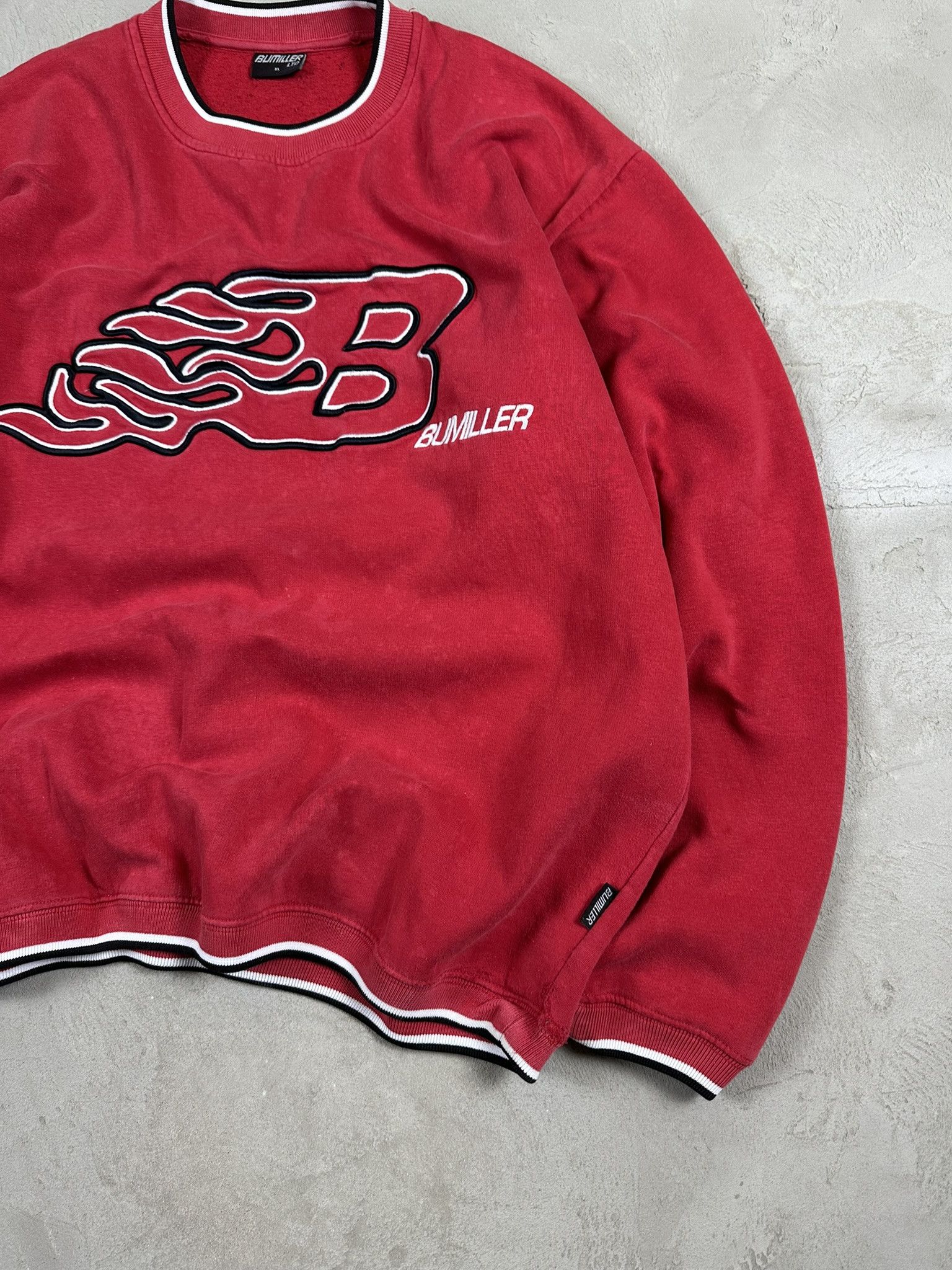JNCO Vintage Crazy Y2k JNCO Style Flame Boxy Hiphop Sweatshirt Size US XL / EU 56 / 4 - 4 Thumbnail