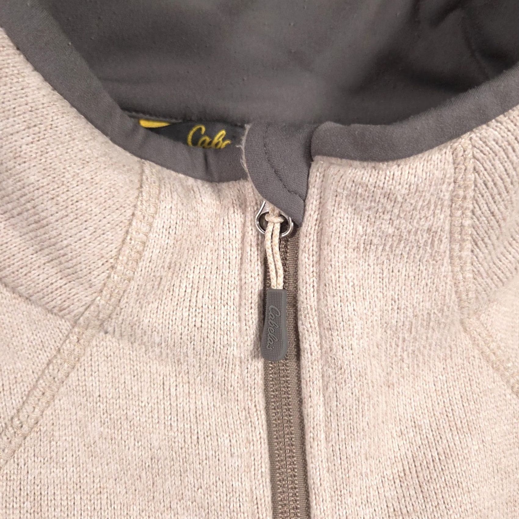 Vintage Cabela's Jacket Womens XL Beige Fleece Full Zip Pockets Outdoor Warm Size XL / US 12-14 / IT 48-50 - 6 Thumbnail