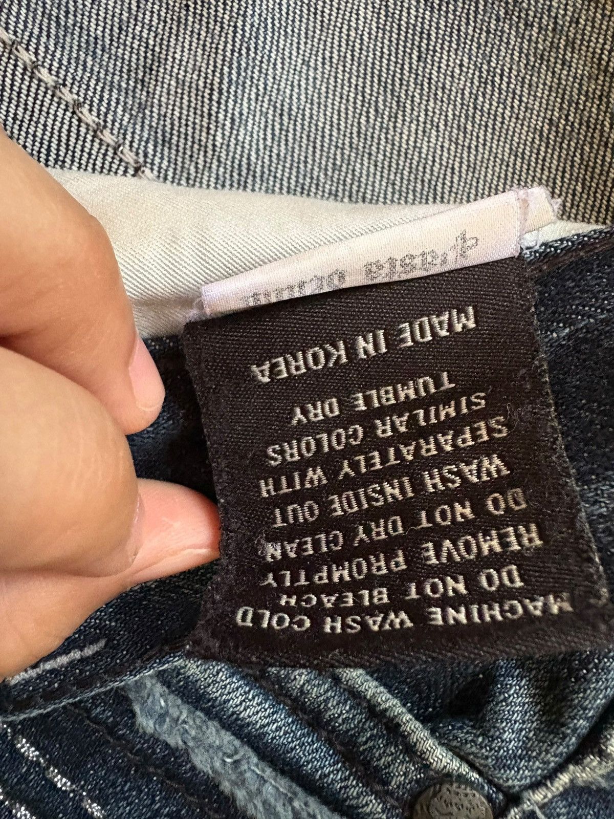 Japanese Brand × Seditionaries Vintage Japanese Brand Mud Wash Skull Embroidered Jeans Size US 31 - 11 Thumbnail