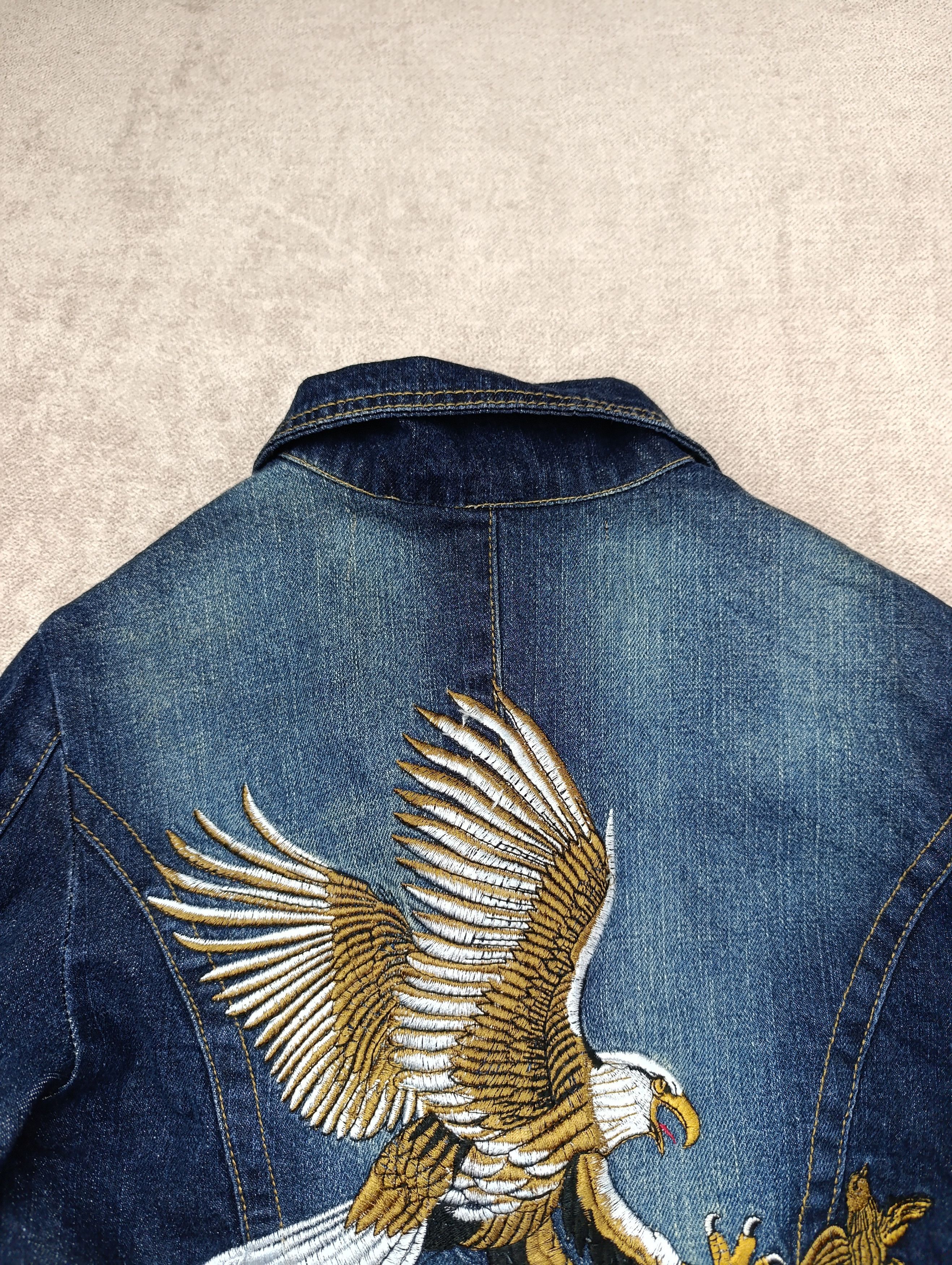 Victoria Beckham VICTORIA BECKHAM FOR ROCK REPUBLIC DENIM JACKET BLAZER EAGLE Size S / US 4 / IT 40 - 14 Thumbnail