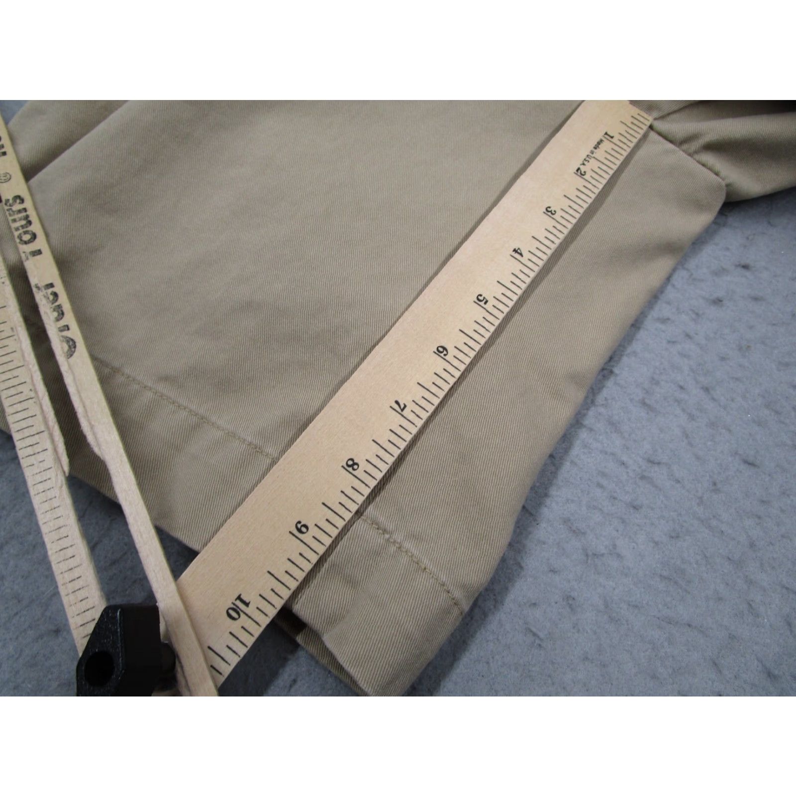 Ralph Lauren VINTAGE Ralph Lauren Rugby Shorts Mens 31 Beige Cotton 9" Chino Casual Summer Winter Men Size US 31 - 3 Thumbnail
