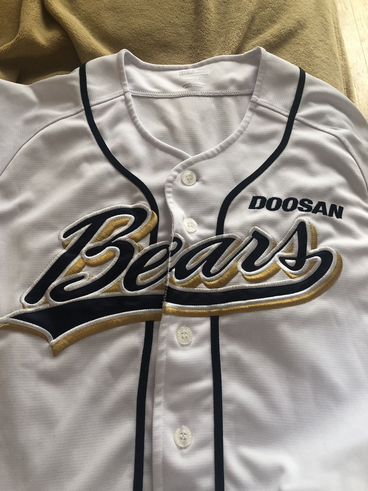 MLB RARE DOOSAN BEARS KOREA BASEBALL SPORT JERSEY Size US M / EU 48-50 / 2 - 2 Thumbnail
