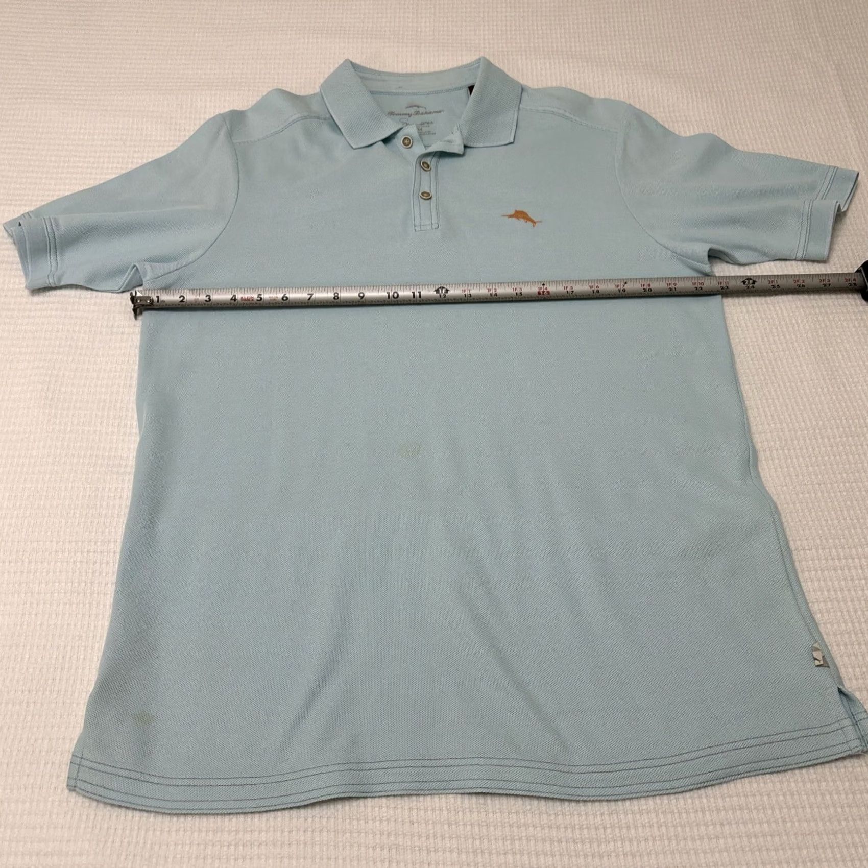 Tommy Bahama Tommy Bahama Polo Shirt Mens L Blue Supima Cotton Swordfish Logo Short Sleeve Size US L / EU 52-54 / 3 - 3 Thumbnail