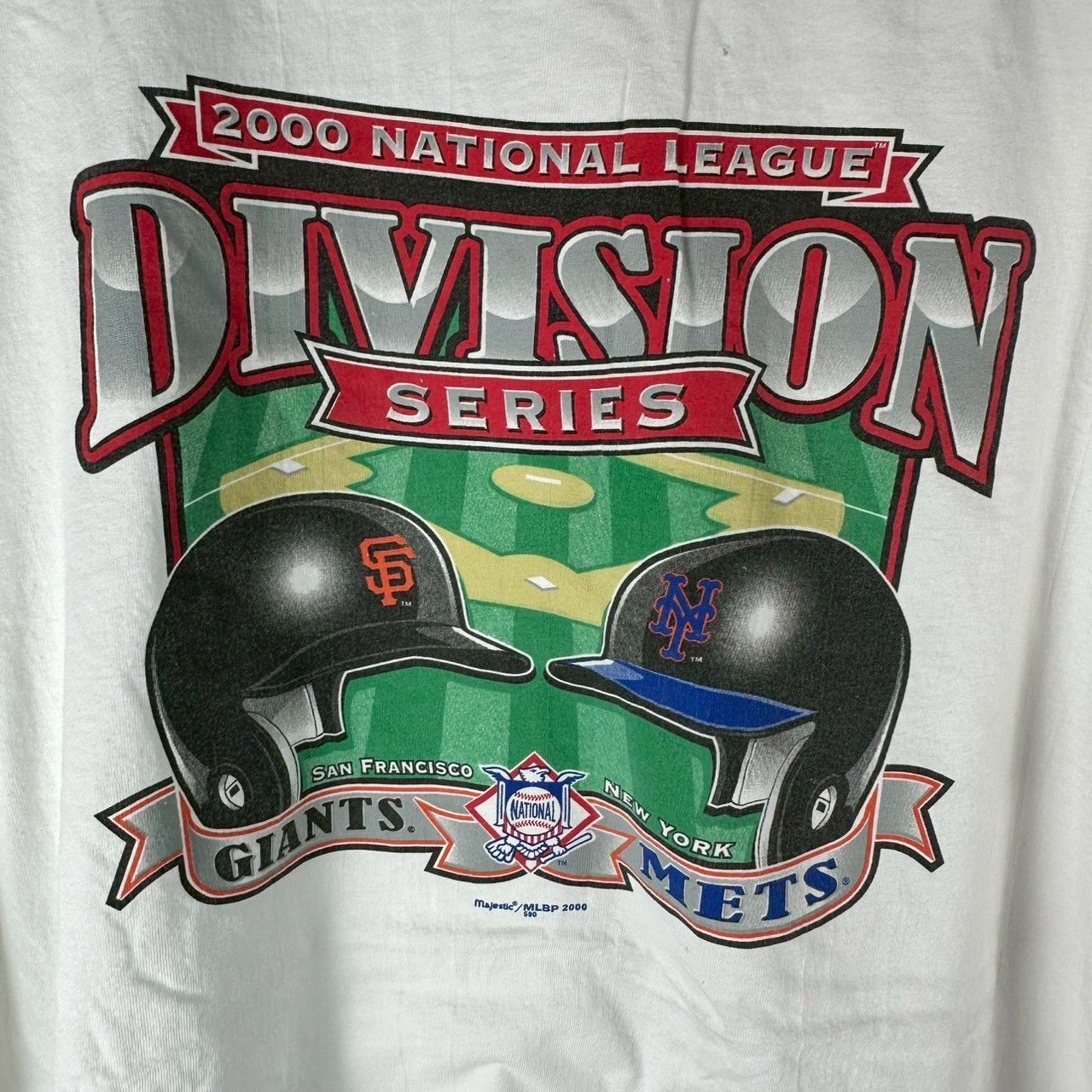 Vintage ​​​Vintage 2000 MLB Division Series Giants VS Mets T-shirt Size US XXL / EU 58 / 5 - 2 Thumbnail
