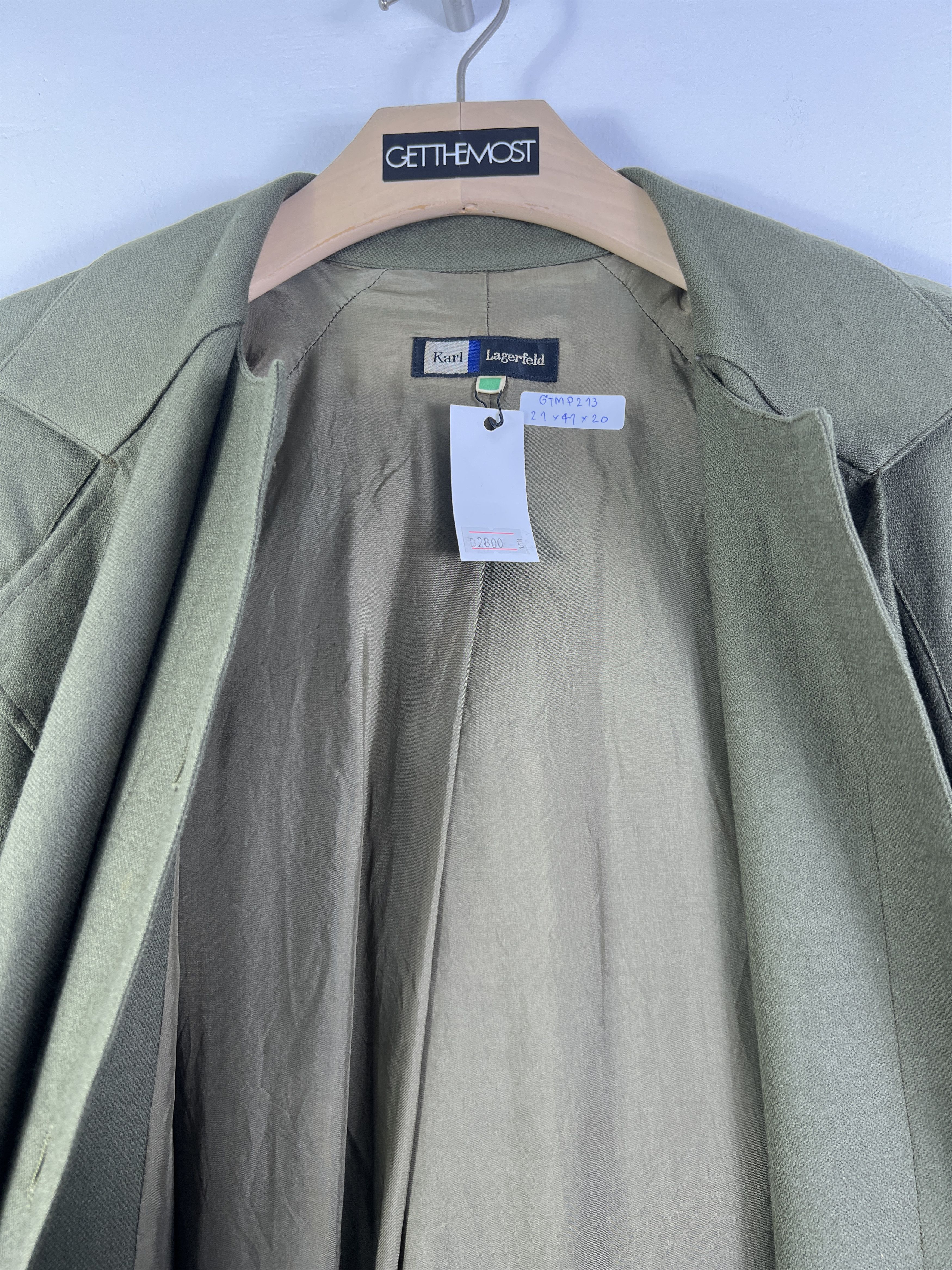 Karl Lagerfeld Vintage Karl Lagerfeld Lined Shirt Dress (9) GTMP213 Size L / US 10 / IT 46 - 6 Thumbnail