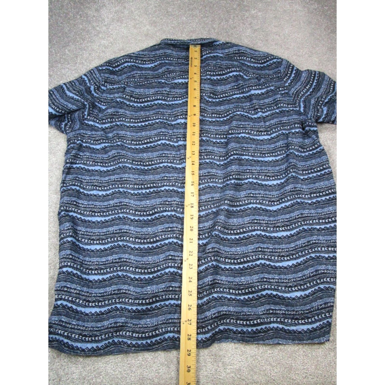 Vintage L.L.Bean Shirt Mens Large Blue Cotton Button Up Camp Collar Loop Size US L / EU 52-54 / 3 - 6 Thumbnail