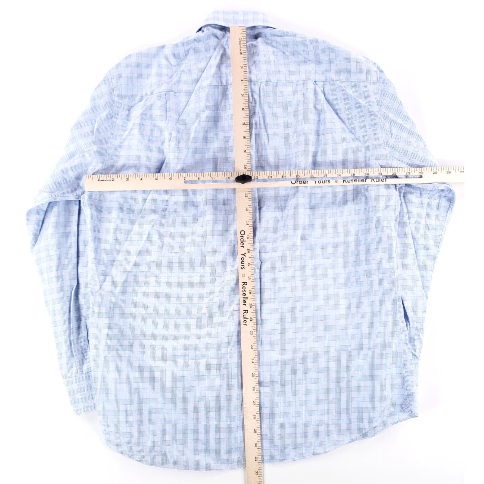 Ermenegildo Zegna VINTAGE Ermenegildo Zegna Blue Check Plaid Button-Up Shirt Long Sleeve Mens 41/16 Blue Plaid Button Up Mens 16 41 16 Size US L / EU 52-54 / 3 - 6 Thumbnail