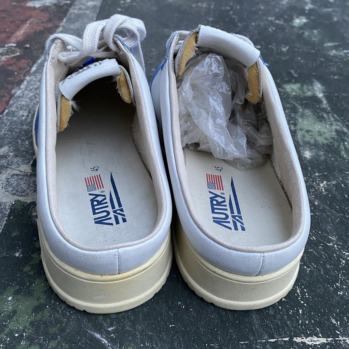 AUTRY AUTRY medalist mule low leather blue white Size US 11 / EU 44 - 2 Thumbnail