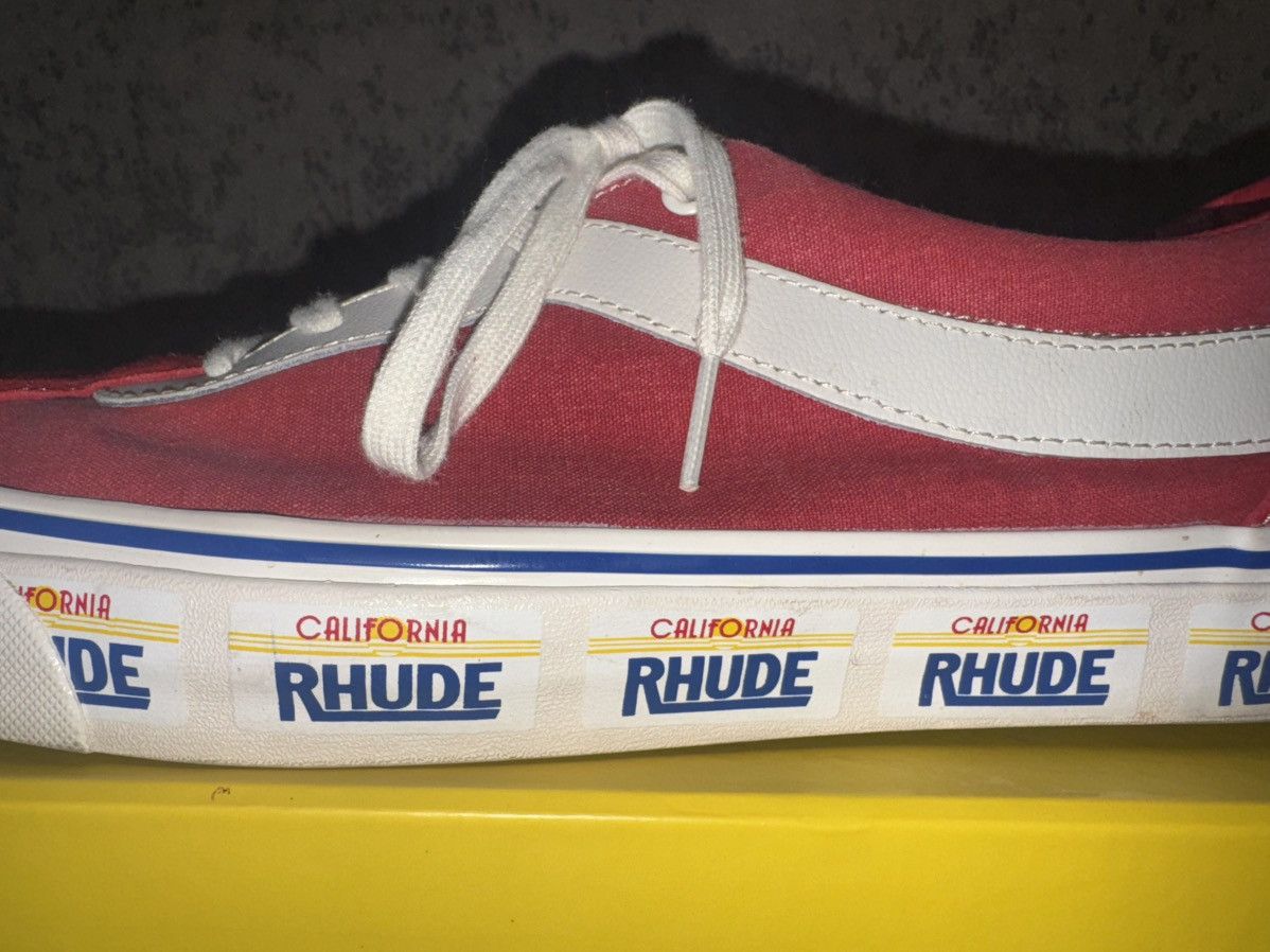 Rhude × Vans Vans Bold Ni Rhude Red Size US 11.5 / EU 44-45 - 2 Thumbnail