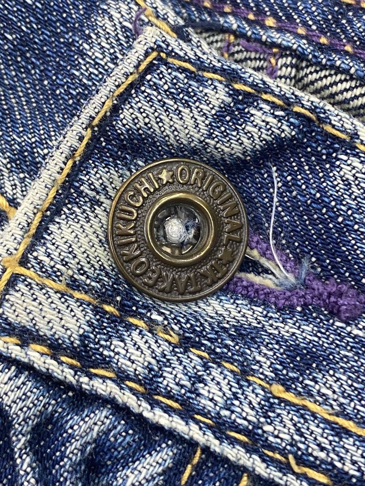 Takeo Kikuchi Takeo Kikuchi Acid Blue Wash Style Loose Jeans Size US 31 - 12 Thumbnail
