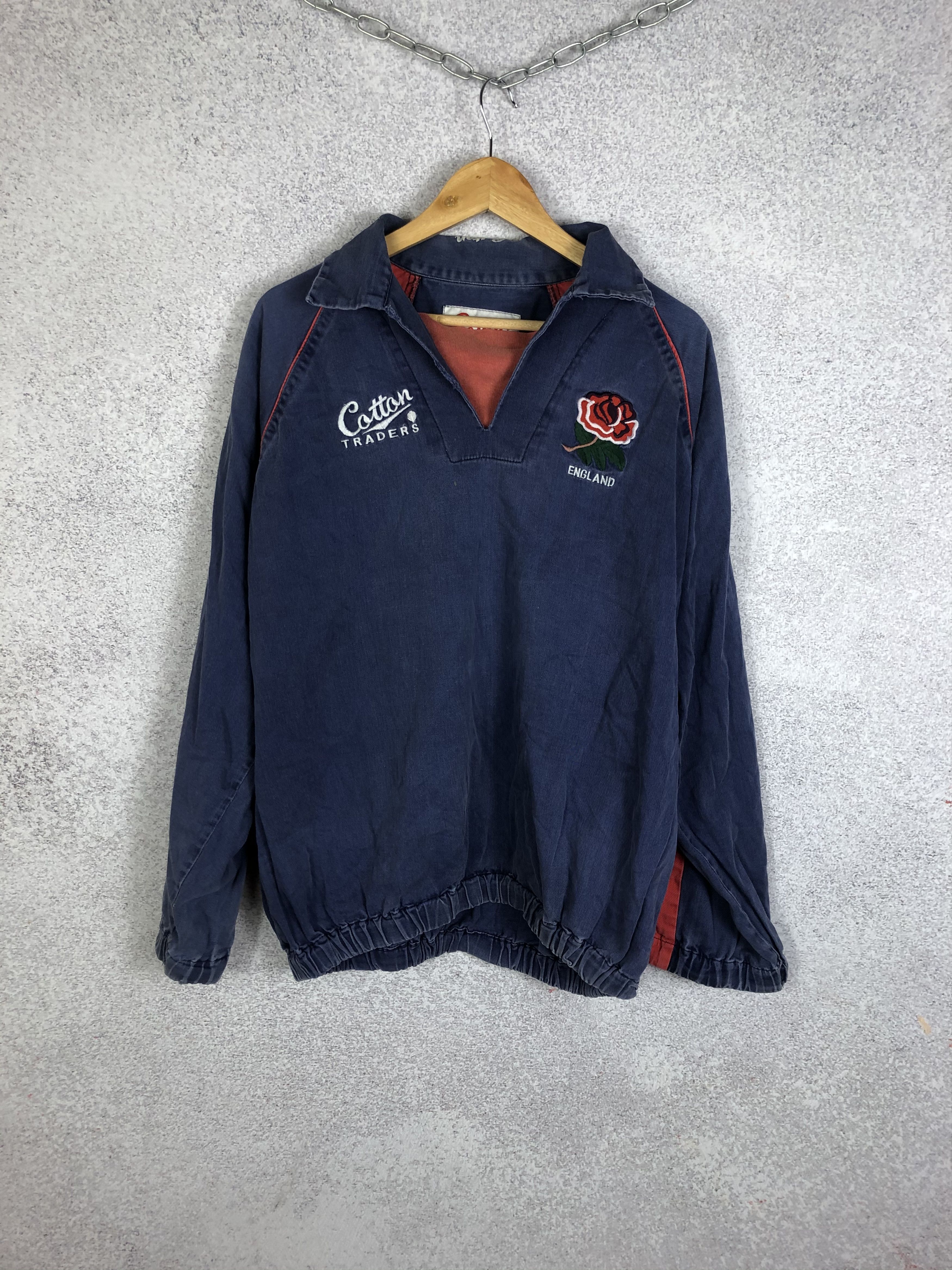 Cotton Traders Rare!Vintage Cotton Traders England Union Rugby Shirt Jersey Size US XL / EU 56 / 4 - 1 Thumbnail