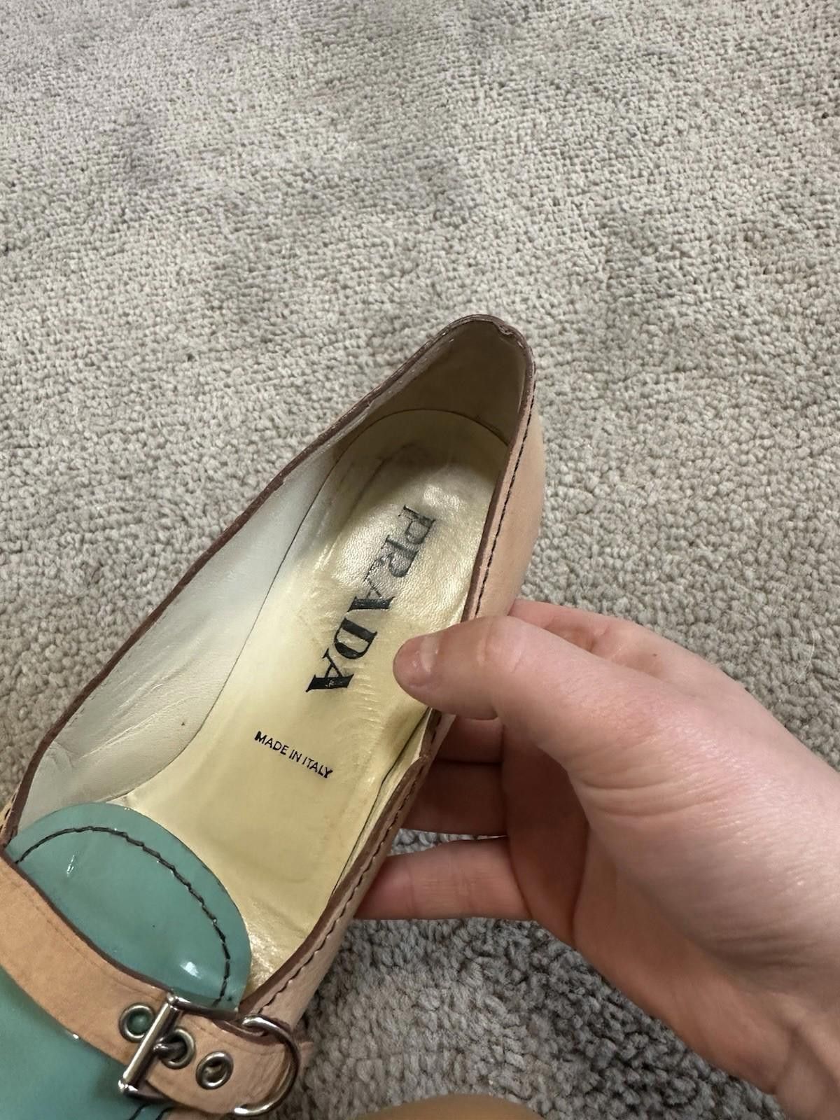Prada Prada Camel Leather heels size 37.5 Size US 6.5 / IT 36.5 - 10 Thumbnail