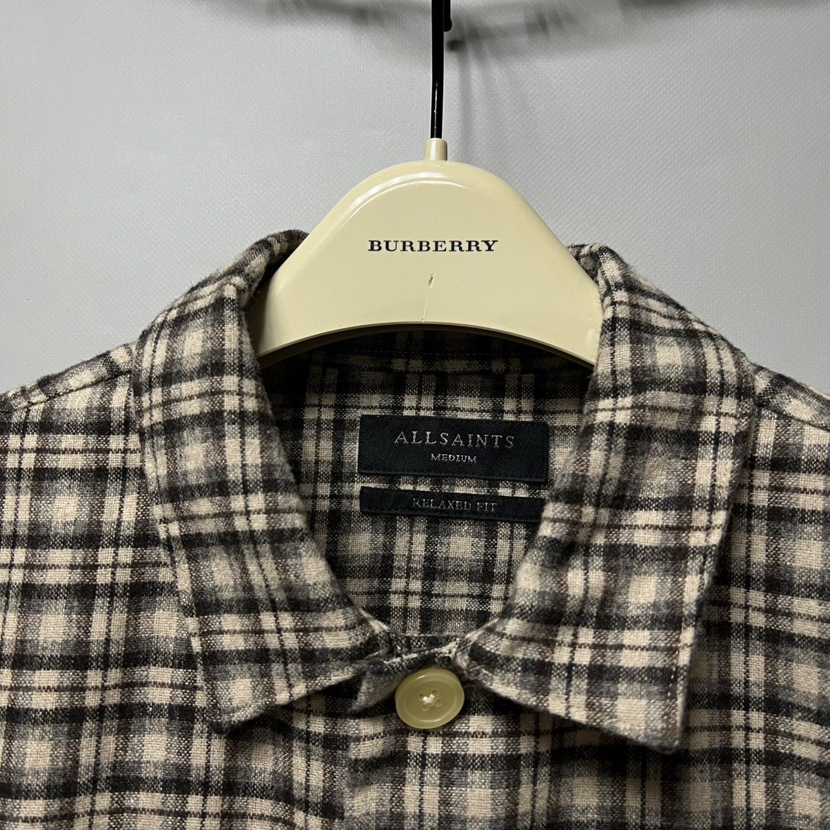 Allsaints AllSaints Burbank Flannel Shirt Button Up Overshirt Size US M / EU 48-50 / 2 - 8 Thumbnail