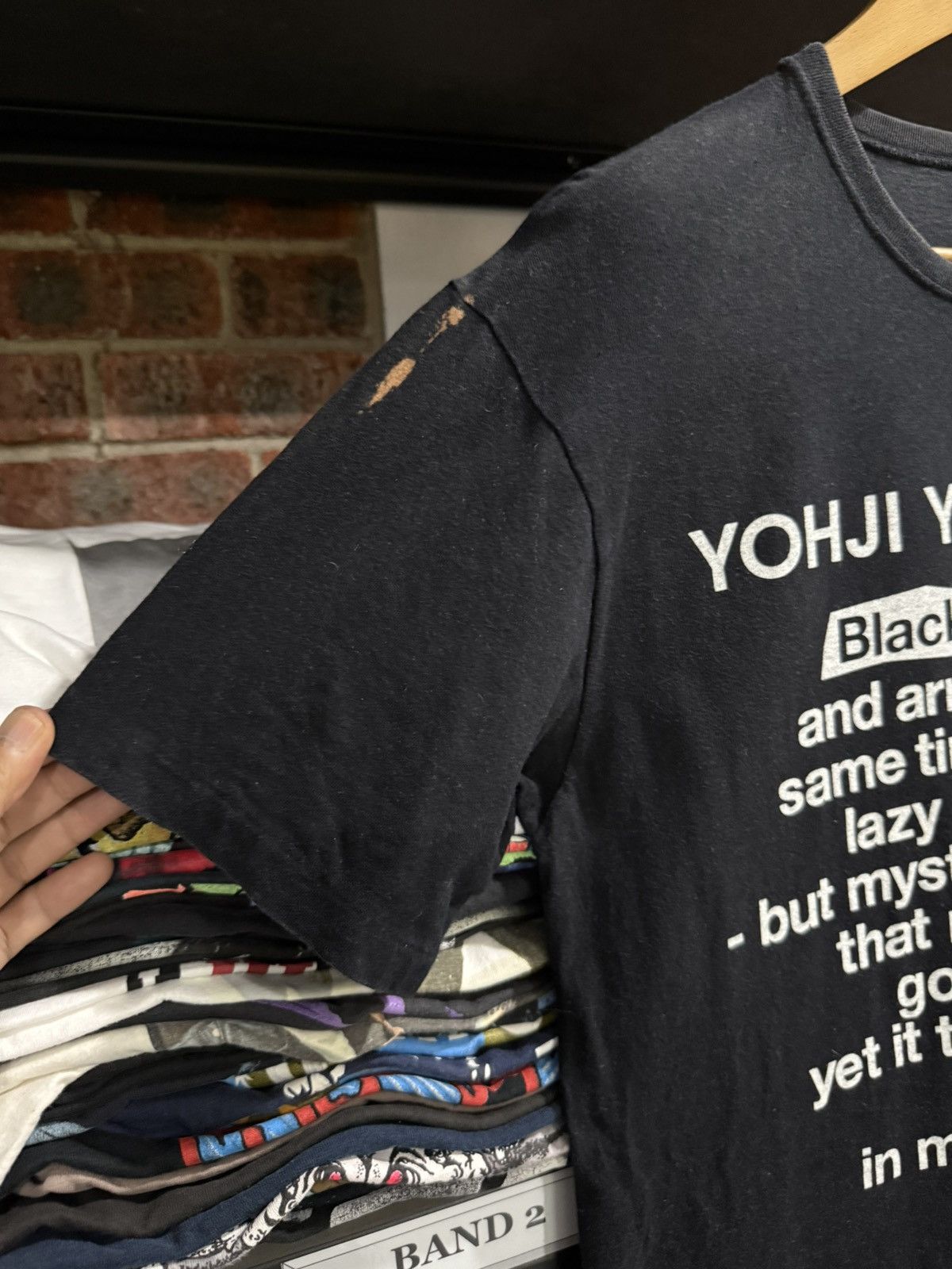 Vintage Thrashed Vintage Yohji Yamamoto S’YTE Sun Faded Tee Size US M / EU 48-50 / 2 - 5 Thumbnail