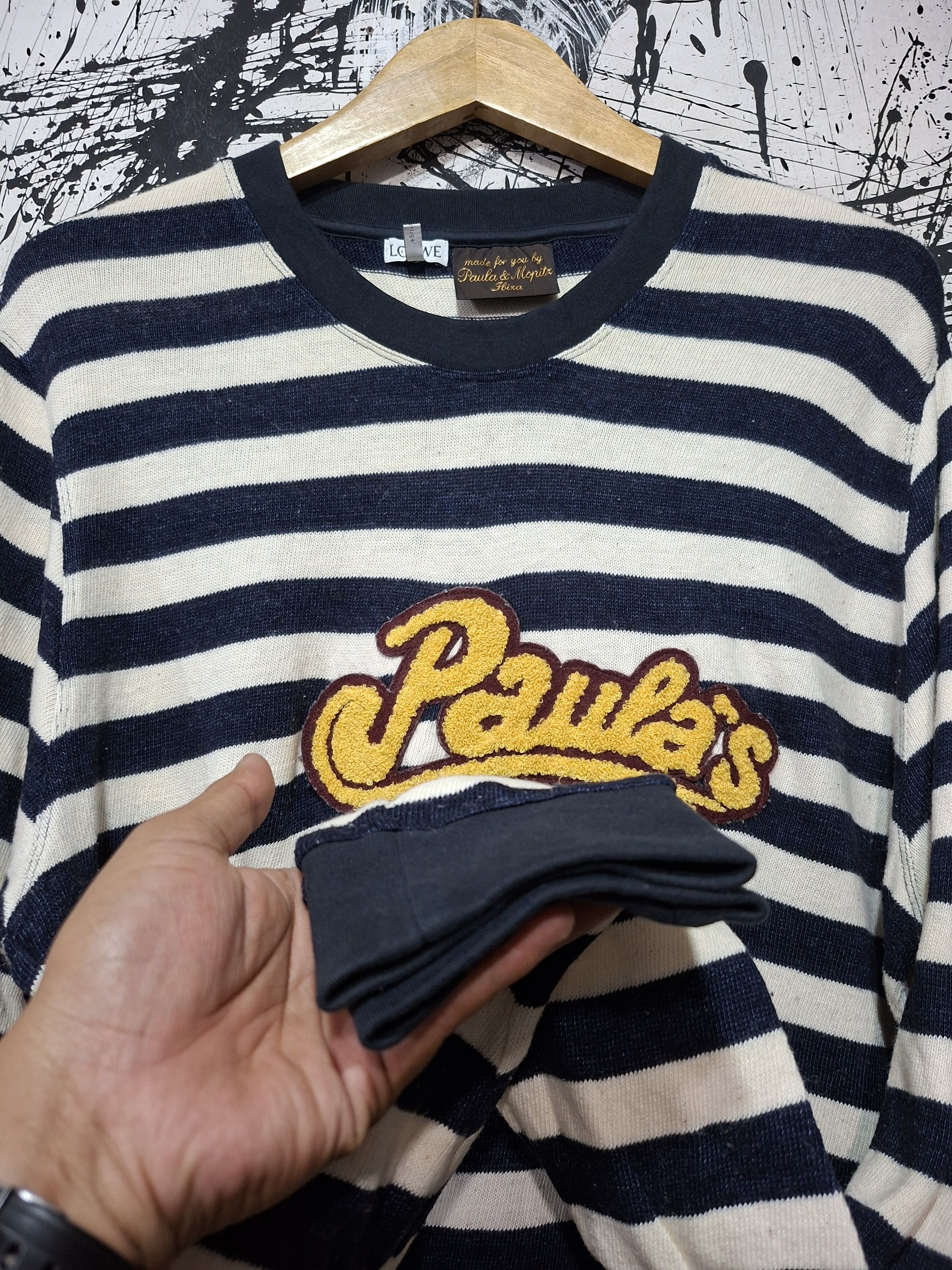 Loewe LOEWE X PAULA'S IBIZA LOGO STRIPE SWEATSHIRT Size US L / EU 52-54 / 3 - 6 Thumbnail