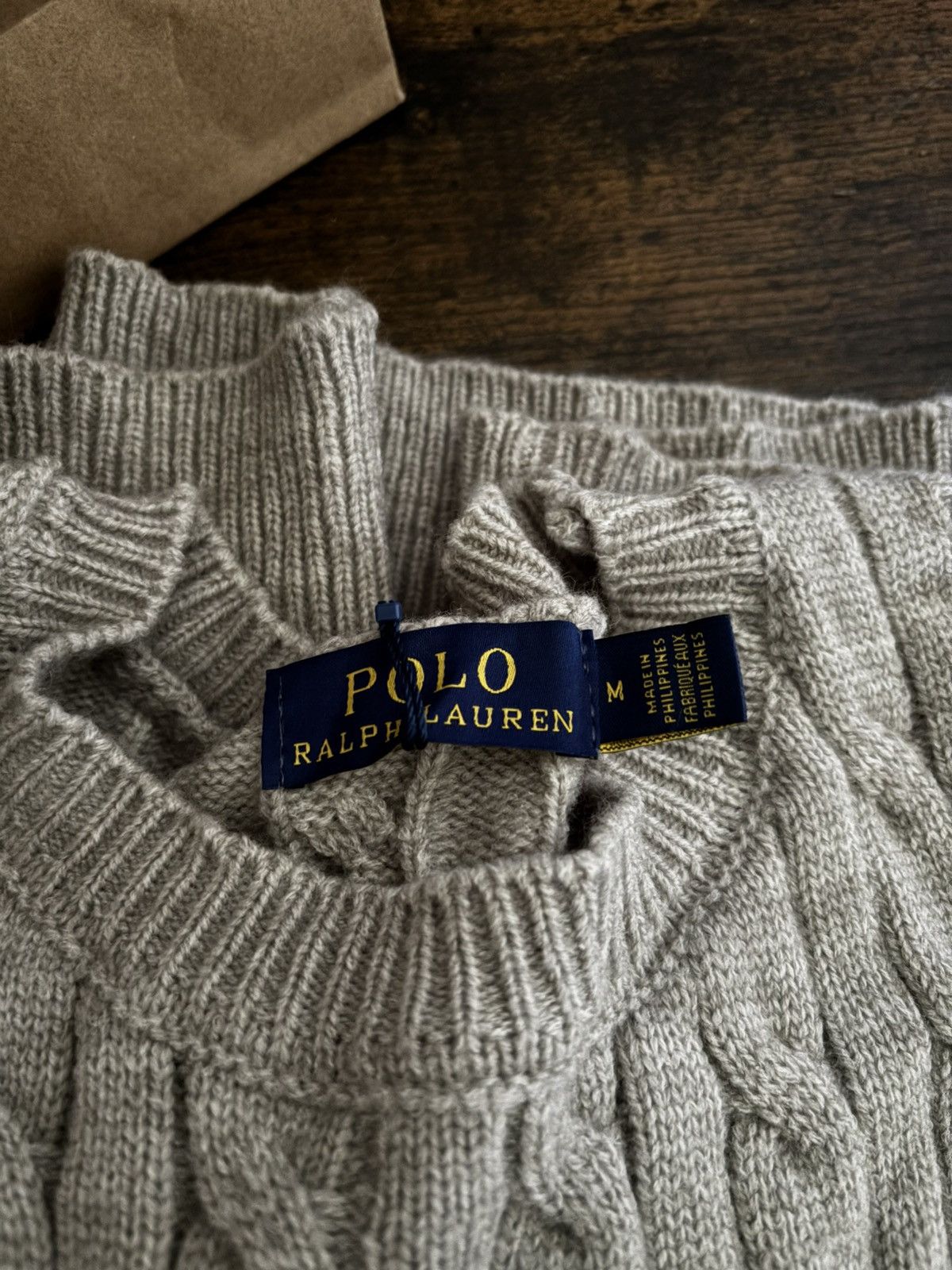 Ralph Lauren Ralph Lauren Cable Knit Size M (Unisex) 100% Cotton Jumper Size M / US 6-8 / IT 42-44 - 3 Thumbnail