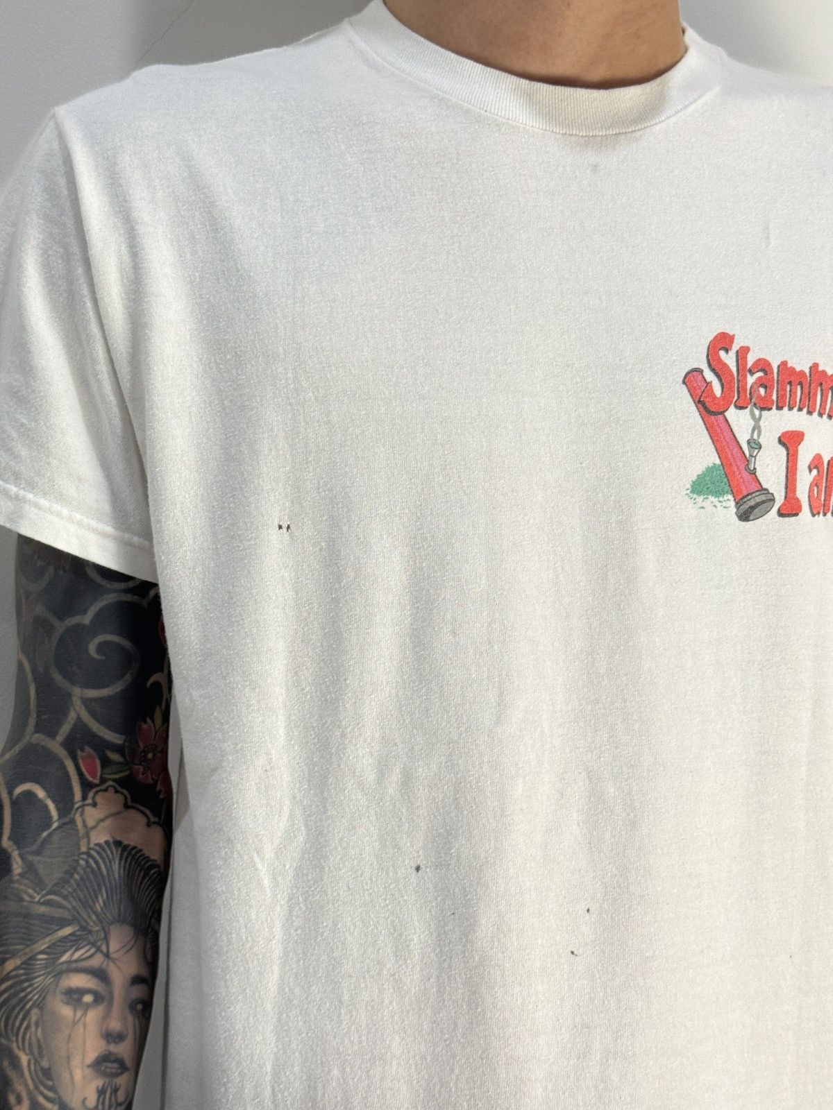 Vintage Vintage 2000’ Slammed Smoke Bong Tshirt Size US M / EU 48-50 / 2 - 5 Thumbnail