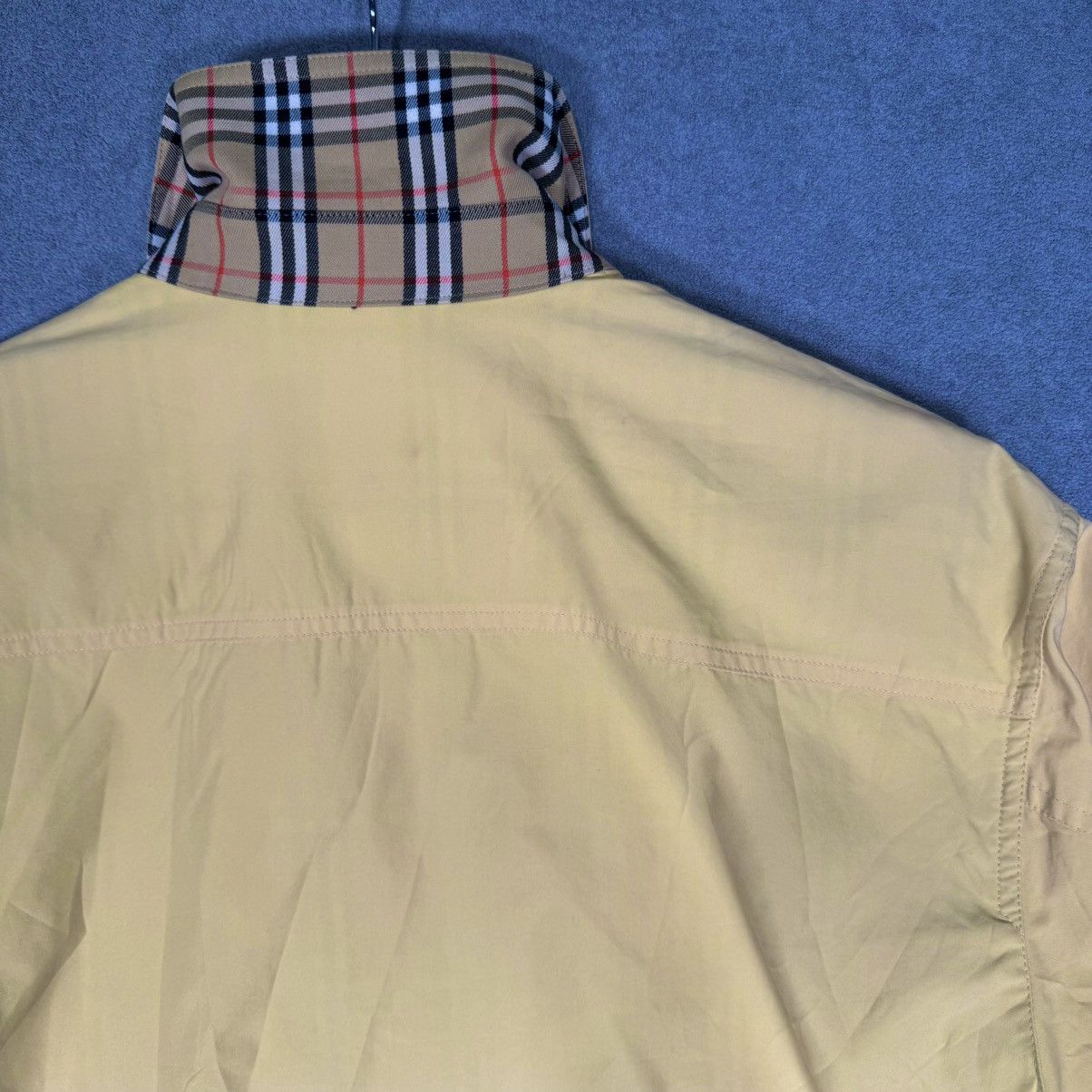 Burberry × Vintage Burberry Embroidered Logo Nova Check Harrington Style Jacket Size M / US 6-8 / IT 42-44 - 13 Thumbnail