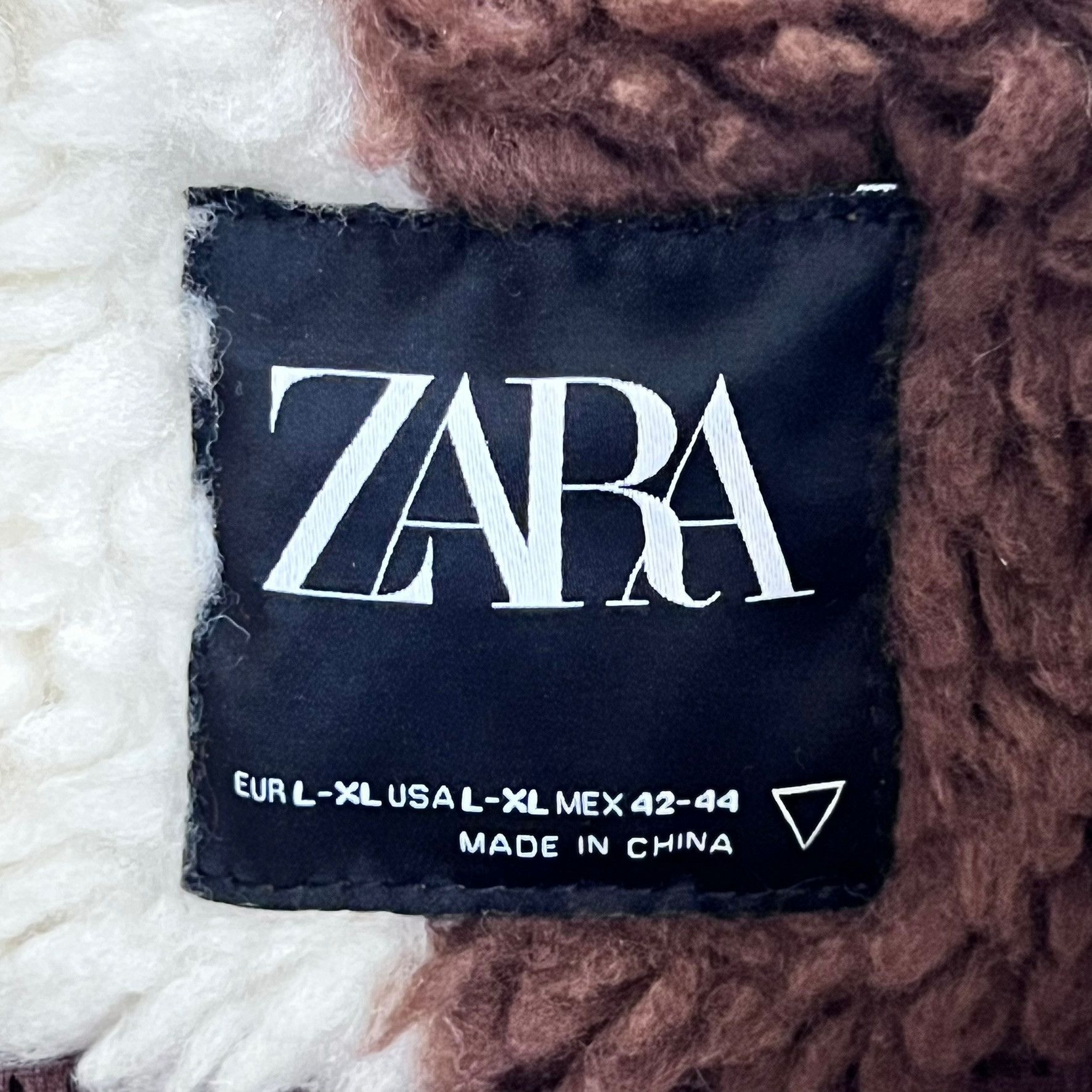 Zara Zara Deep Pile Checkered Fleece Plaid Sherpa Jacket Size US L / EU 52-54 / 3 - 9 Thumbnail