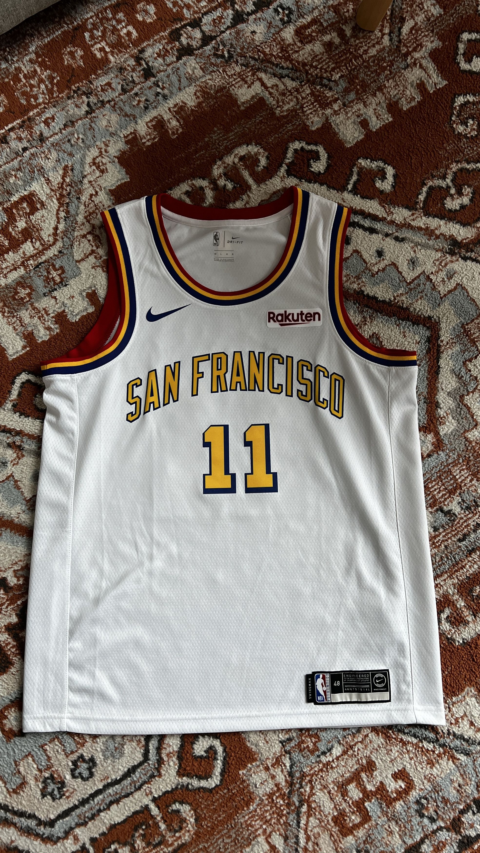 Nike Klay Thompson Golden State Warriors Swingman Jersey Size US L / EU 52-54 / 3 - 1 Thumbnail