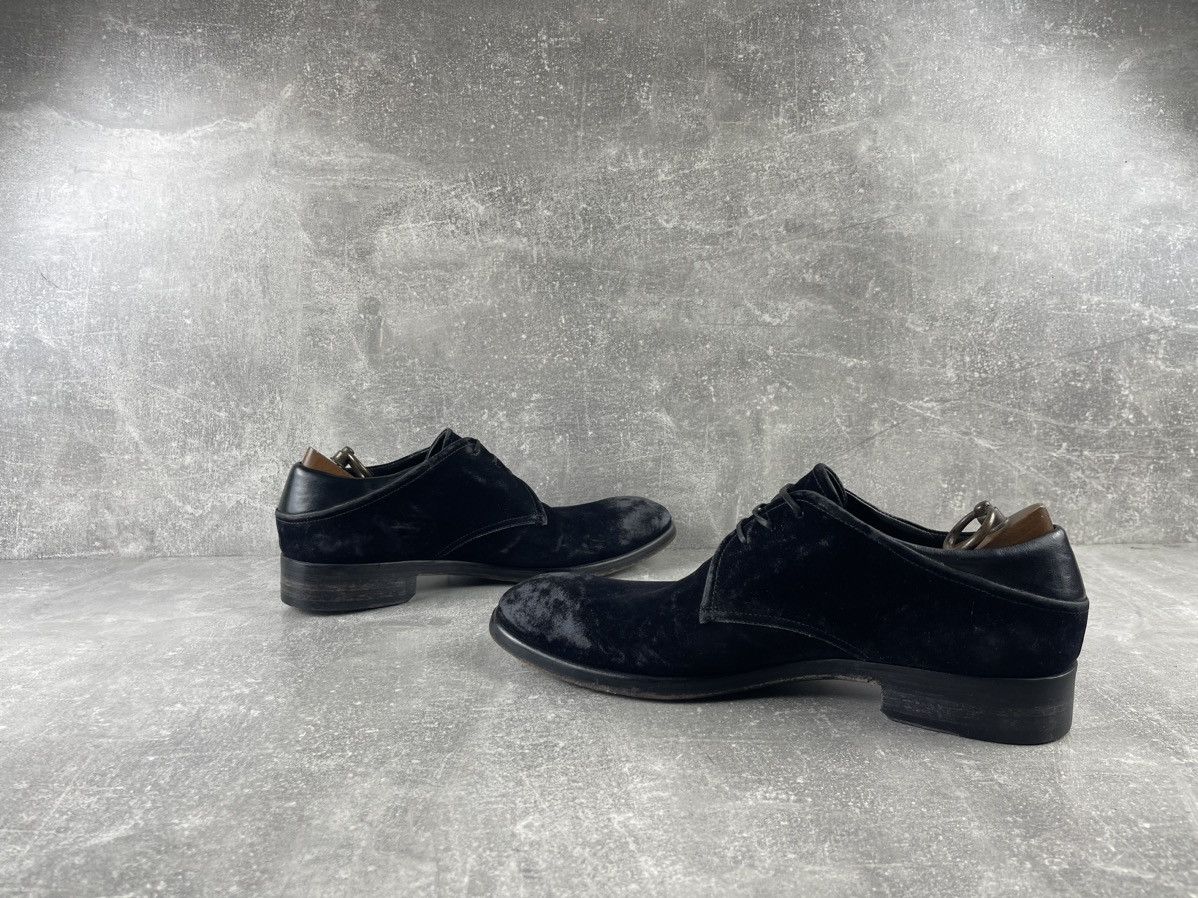 Jo Ghost Jo Ghost Avant Garde Distressed Velvet Derby Shoes Black Size US 12 / EU 45 - 5 Thumbnail