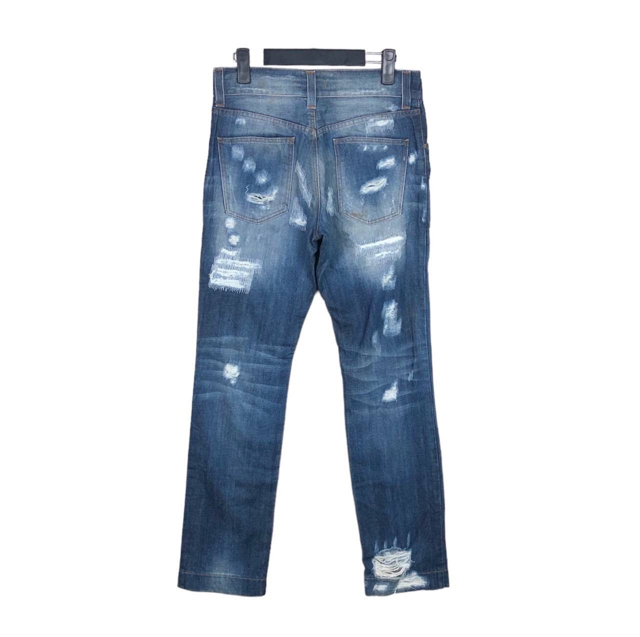 Dolce & Gabbana Destroyed Dolce & Gabbana Distress Ripped Jeans Punk Denim Size US 31 - 2 Thumbnail