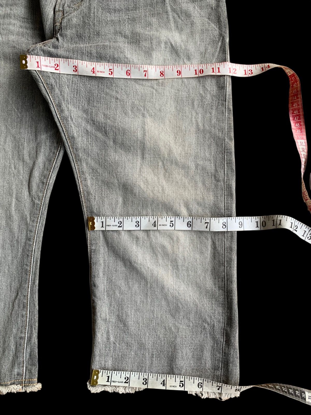 If Six Was Nine VINTAGE EDWIN 505S SELVEDGE FADED DISTRESSED SHORT DENIM Size US 32 / EU 48 - 19 Thumbnail