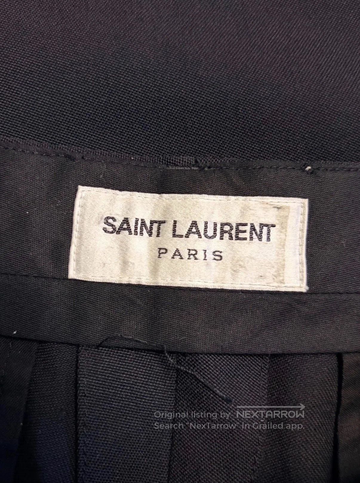 Saint Laurent Paris Saint Laurent SLP 22AW Black Basic Trousers 46. Size US 30 / EU 46 - 3 Thumbnail