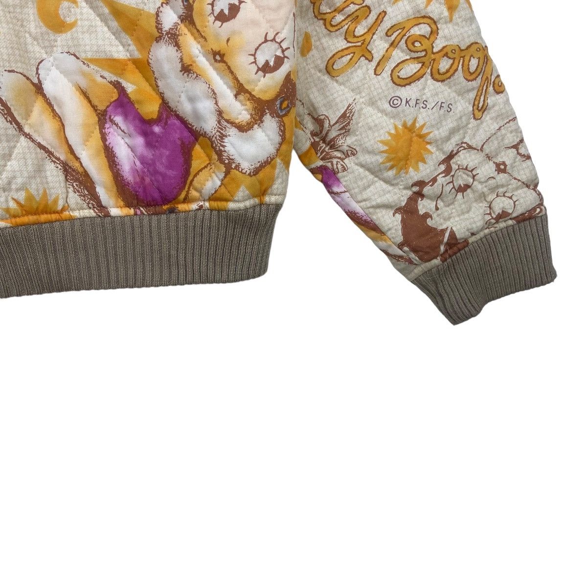 Cartoon Network Vintage Betty Boop Full Print Quilted Bomber Style Jacket Size L / US 10 / IT 46 - 15 Thumbnail