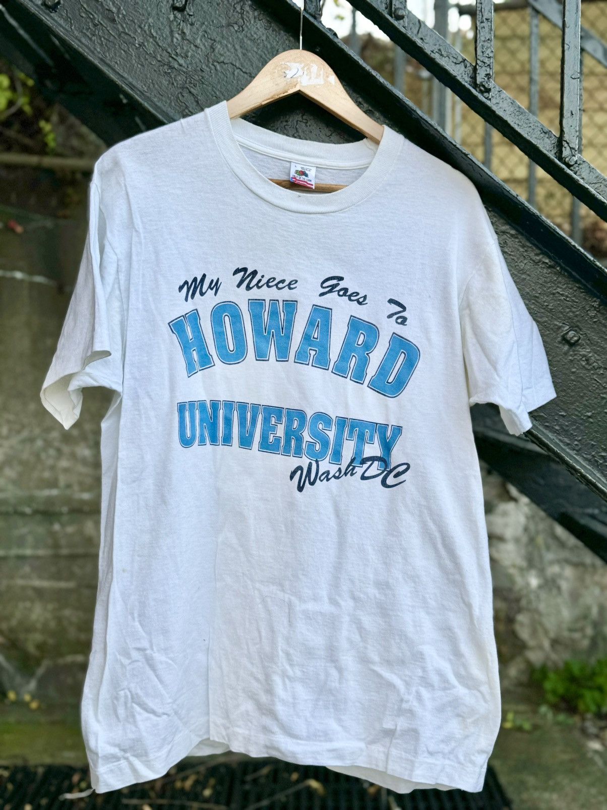 Rap Tees × Vintage Vintage Howard University College 90’s HBCU Rap Shirt Size US L / EU 52-54 / 3 - 2 Thumbnail