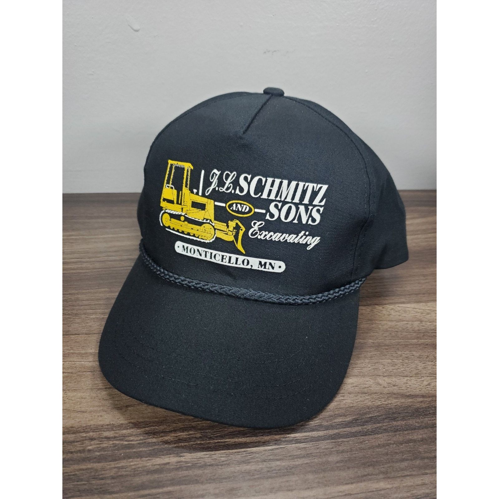 Vintage J.L. Schmitz & Sons Hat Snapback Cap Bulldozer Monticello MN Size ONE SIZE - 2 Thumbnail
