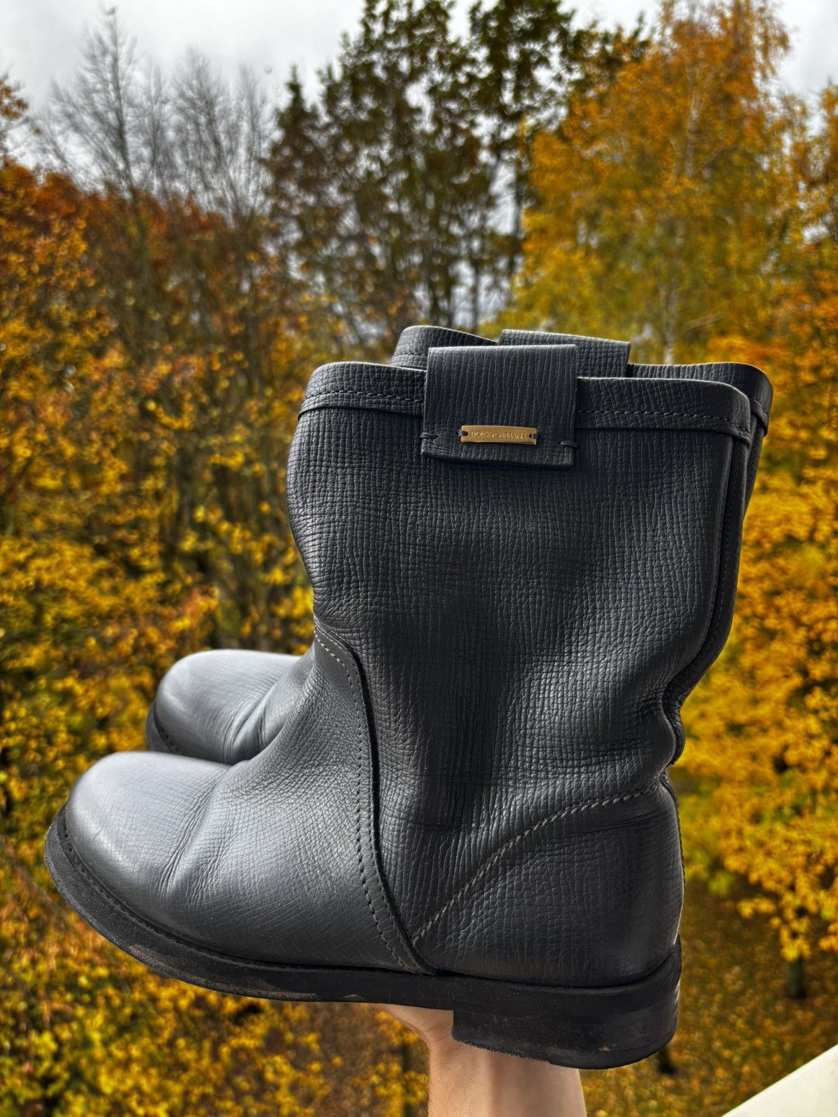 Dolce & Gabbana Dolce & Gabbana Women Leather Boots Size US 8 / IT 38 - 6 Thumbnail