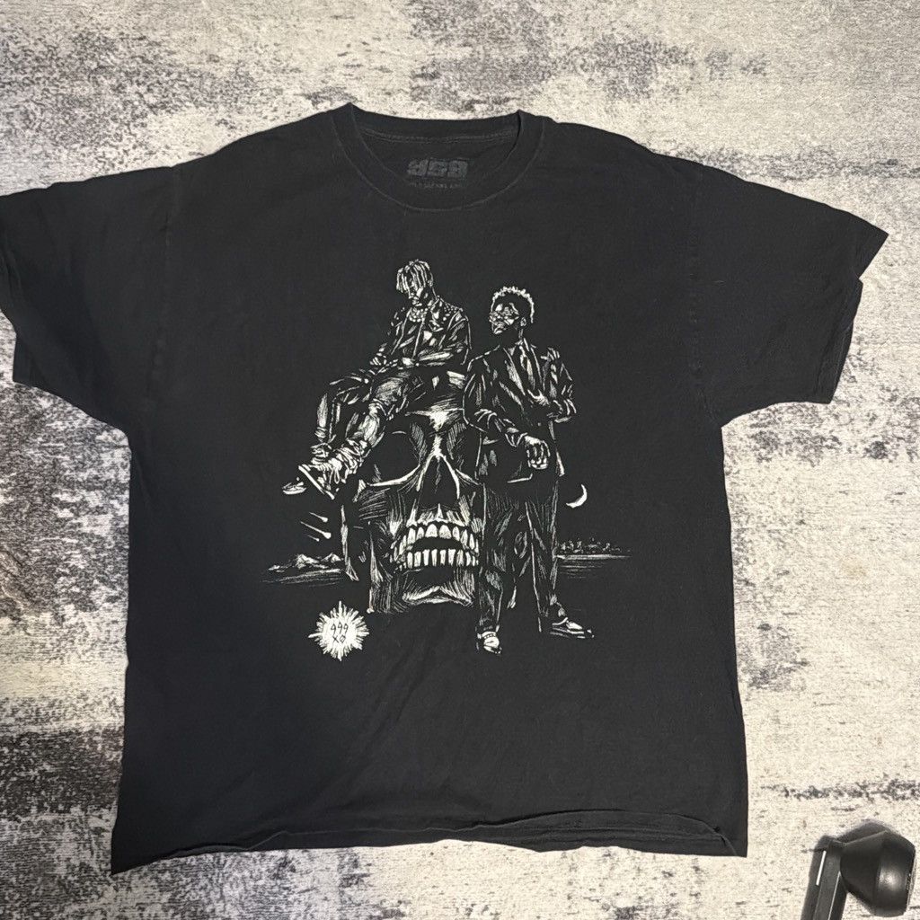 Juice wrld x the weekend Black graphic tee