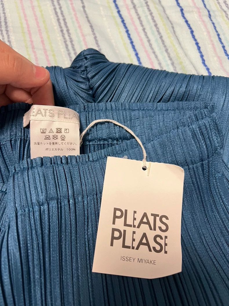 Issey Miyake issey miyake size:2 Peacock blue pleated pants Size 42" / US 20 - 3 Thumbnail