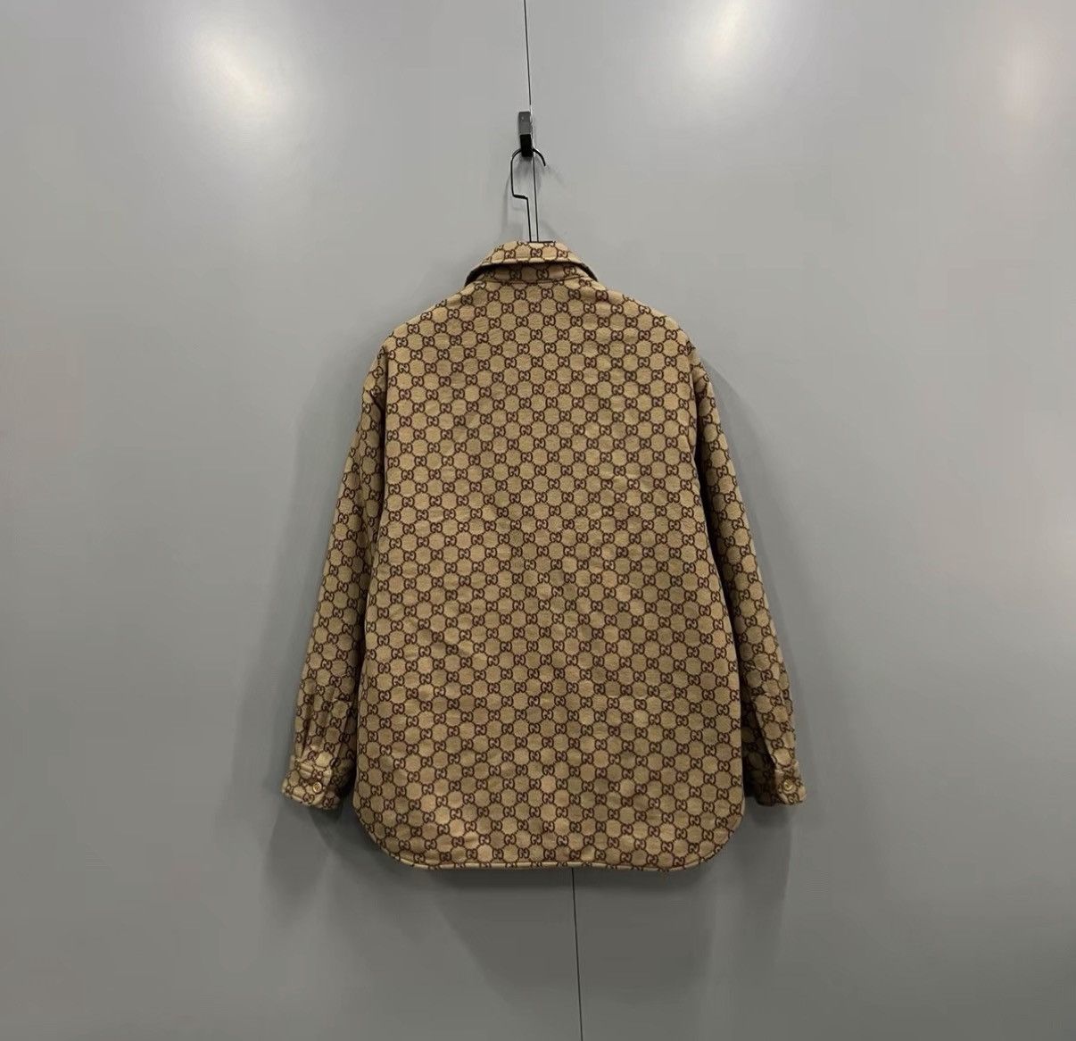 Gucci Gucci GG Supreme Full Print Shirt Jacket J41 Size US M / EU 48-50 / 2 - 2 Thumbnail