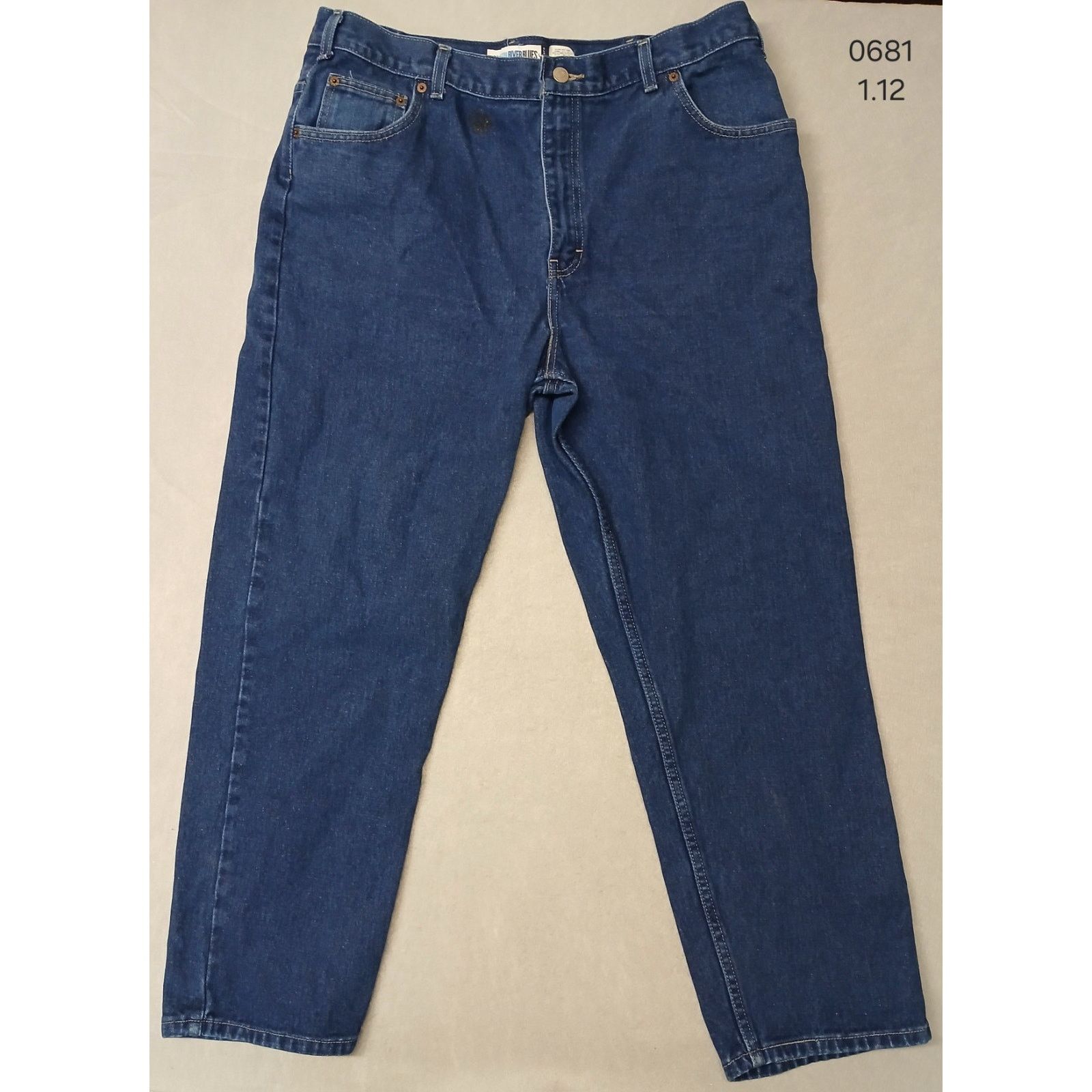 Other Canton River Blues (40x30) Relaxed Straight Blue Denim Jeans Size US 40 / EU 56 - 1 Thumbnail