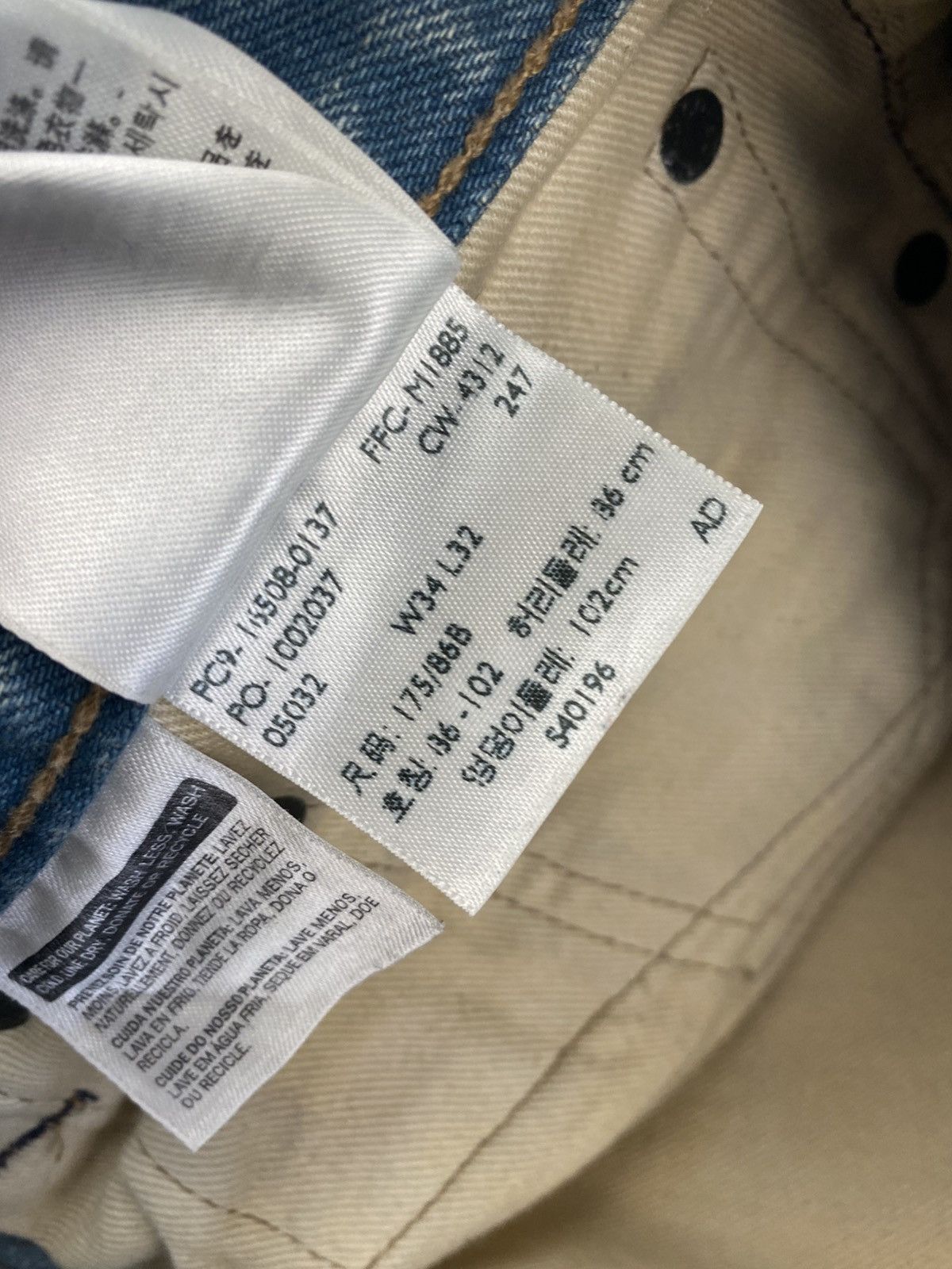 Levi's Levi’s 508 Gold Miner Style Dirty Denim Jeans Size: W34 L32 Size US 34 / EU 50 - 8 Thumbnail