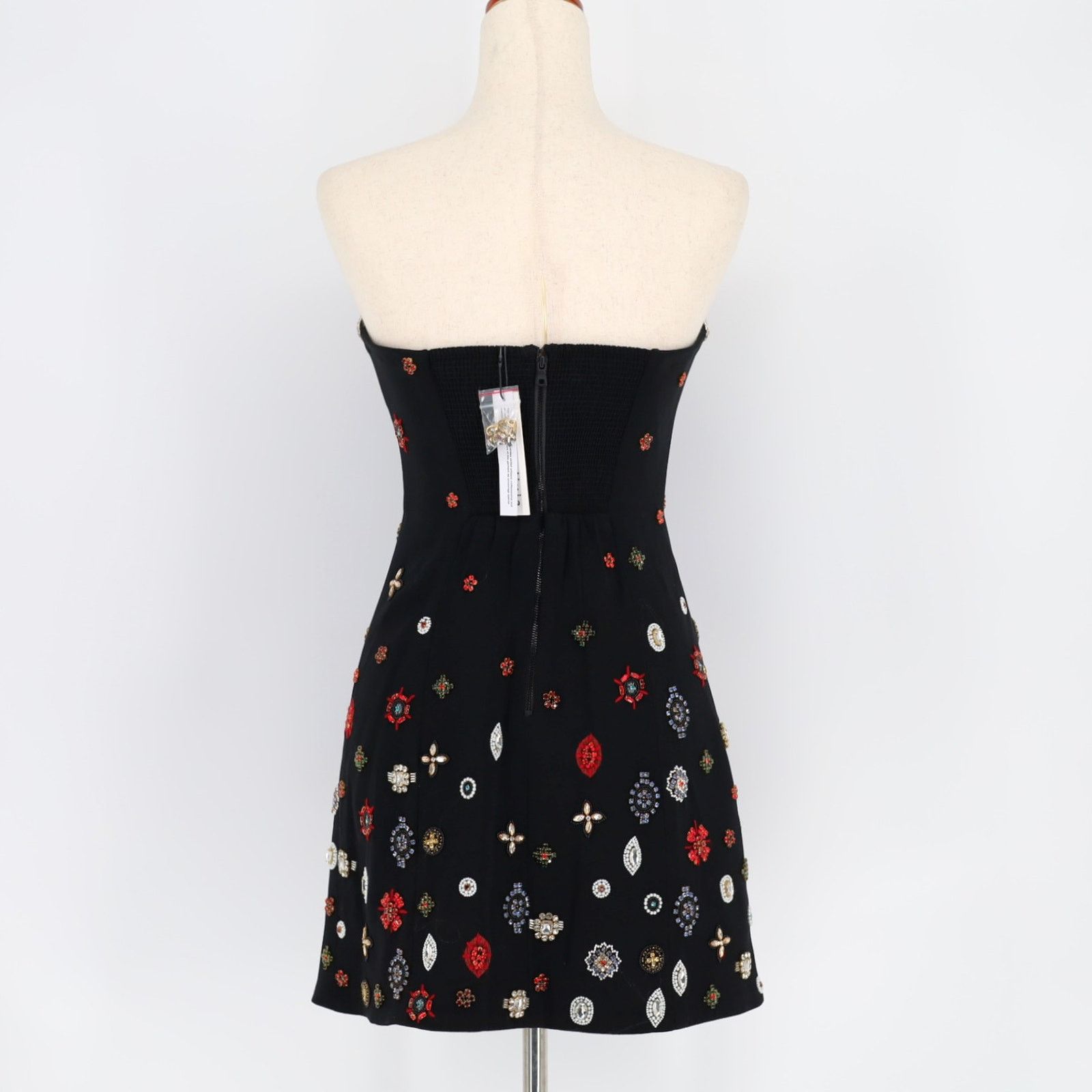 Alice + Olivia Alice + Olivia Women Embellished Strapless Mini Dress US 4 Size S / US 4 / IT 40 - 9 Thumbnail