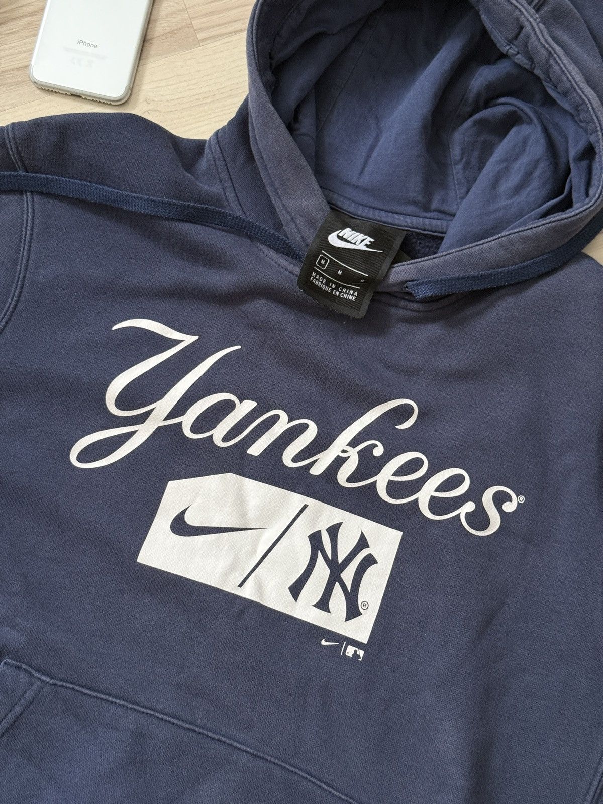 New York Yankees Nike x New York Yankees Hoodie Navy Team Club Pullover Size US M / EU 48-50 / 2 - 2 Thumbnail
