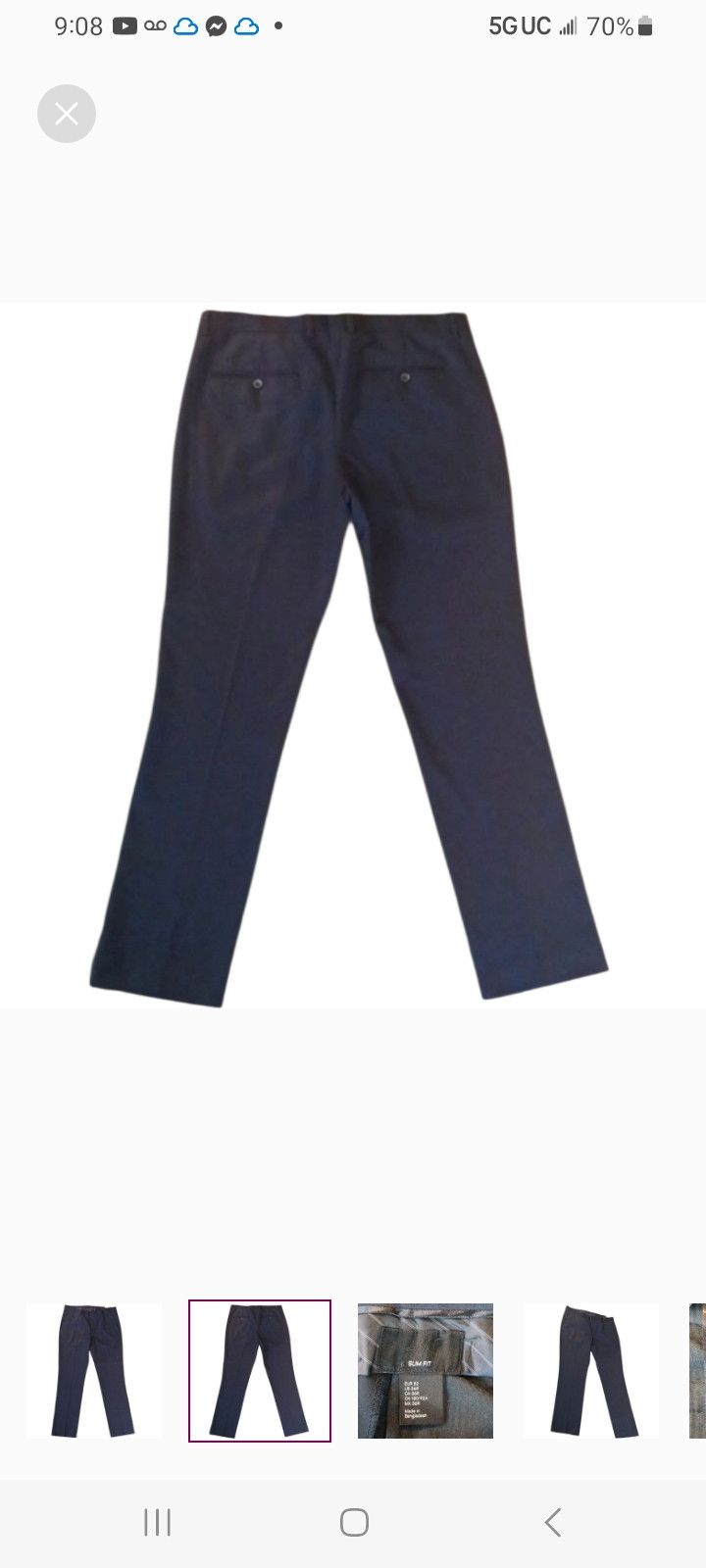 H&M H&M Navy Pants Size US 34 / EU 50 - 3 Thumbnail