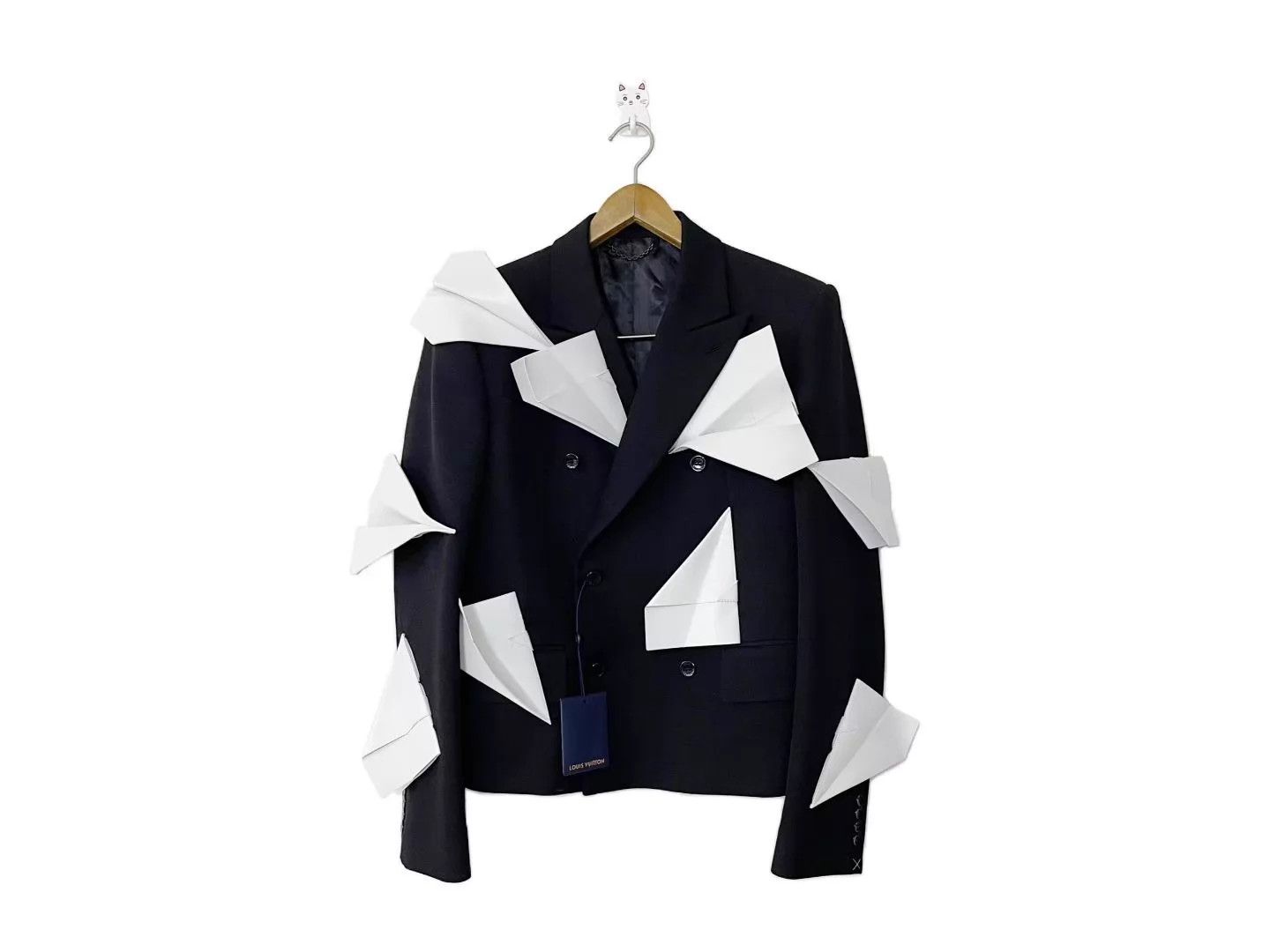 LV Paper Plane Runway Suit 48 New