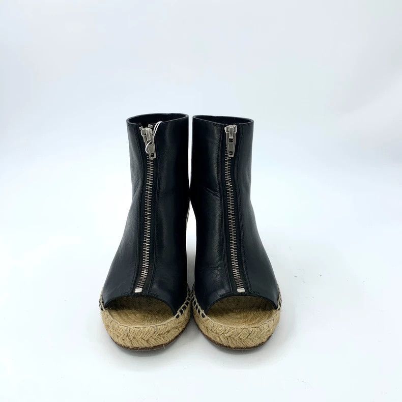 Celine Black Zip Wedge Espadrilles from Celine Size US 6 / EU 39 - 3 Thumbnail