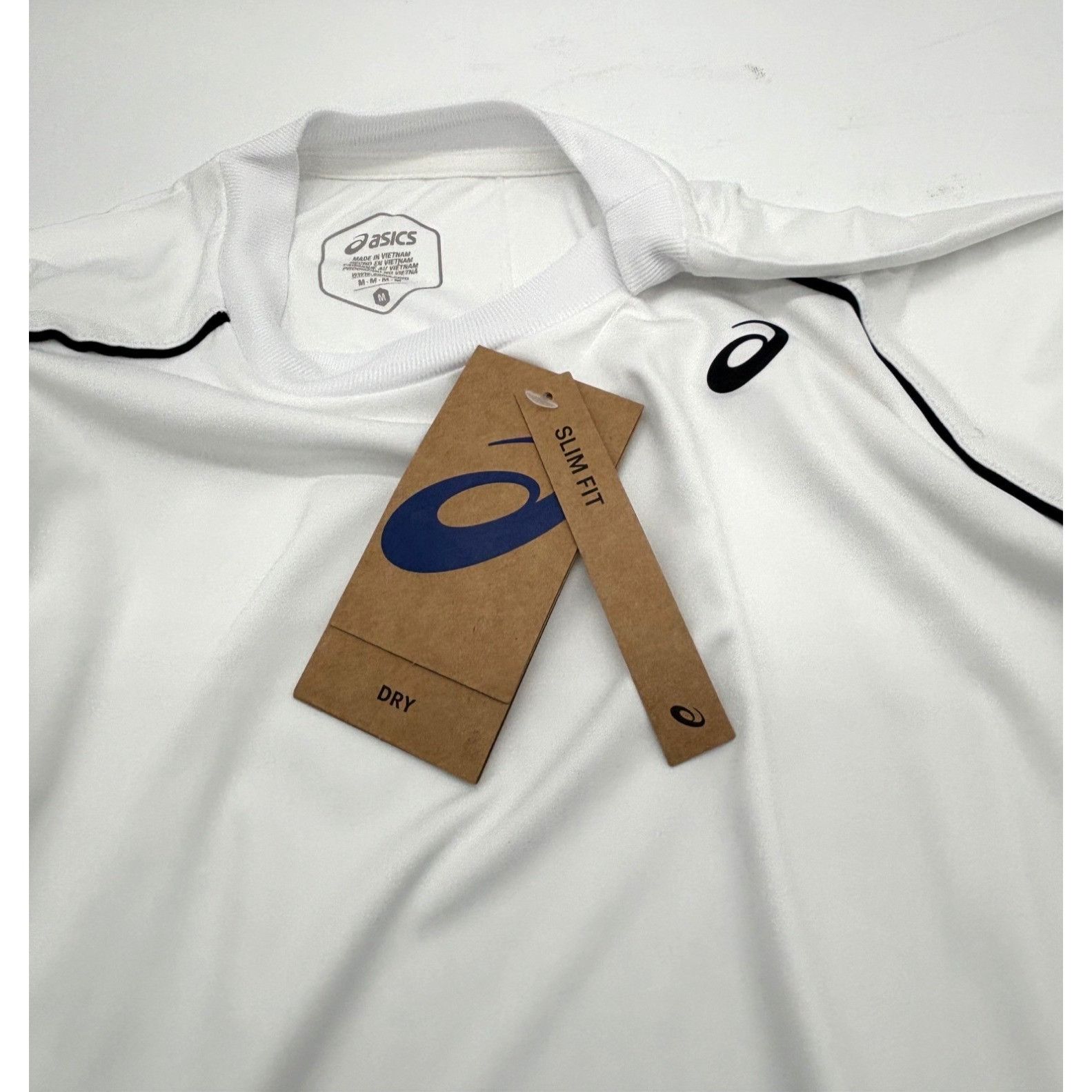 Asics ASICS Women's Piping T-shirt, Brilliant White, Sz. M Size M / US 6-8 / IT 42-44 - 6 Thumbnail