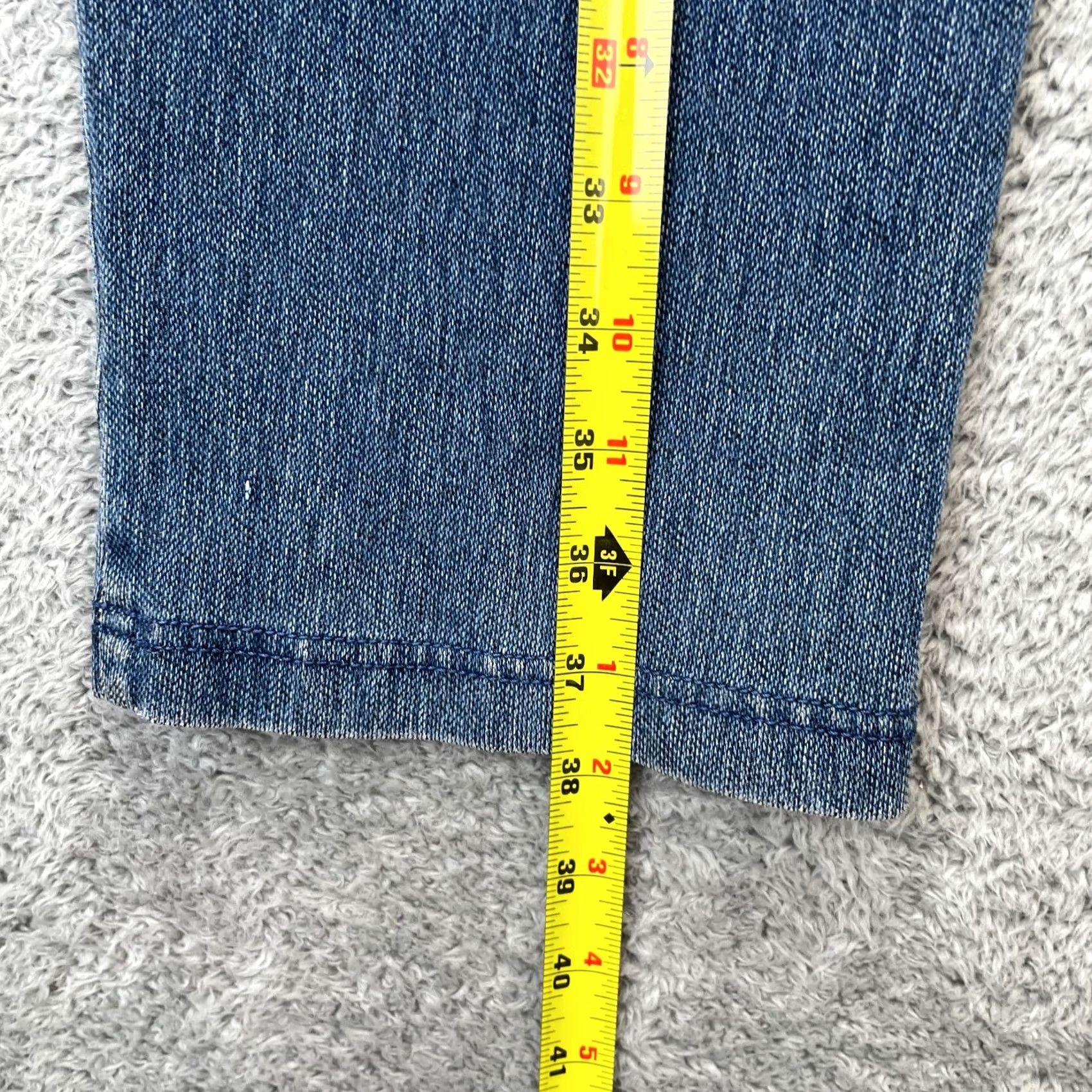 Lands' End Lands' End Jeans Womens Medium Blue Straight Denim Cotton Stretch Elastic Waist Size 24" / US 00 / IT 34 - 7 Thumbnail