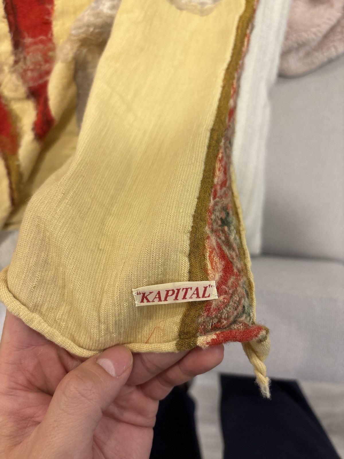 Kapital Kapital beige scarf Size ONE SIZE - 2 Thumbnail