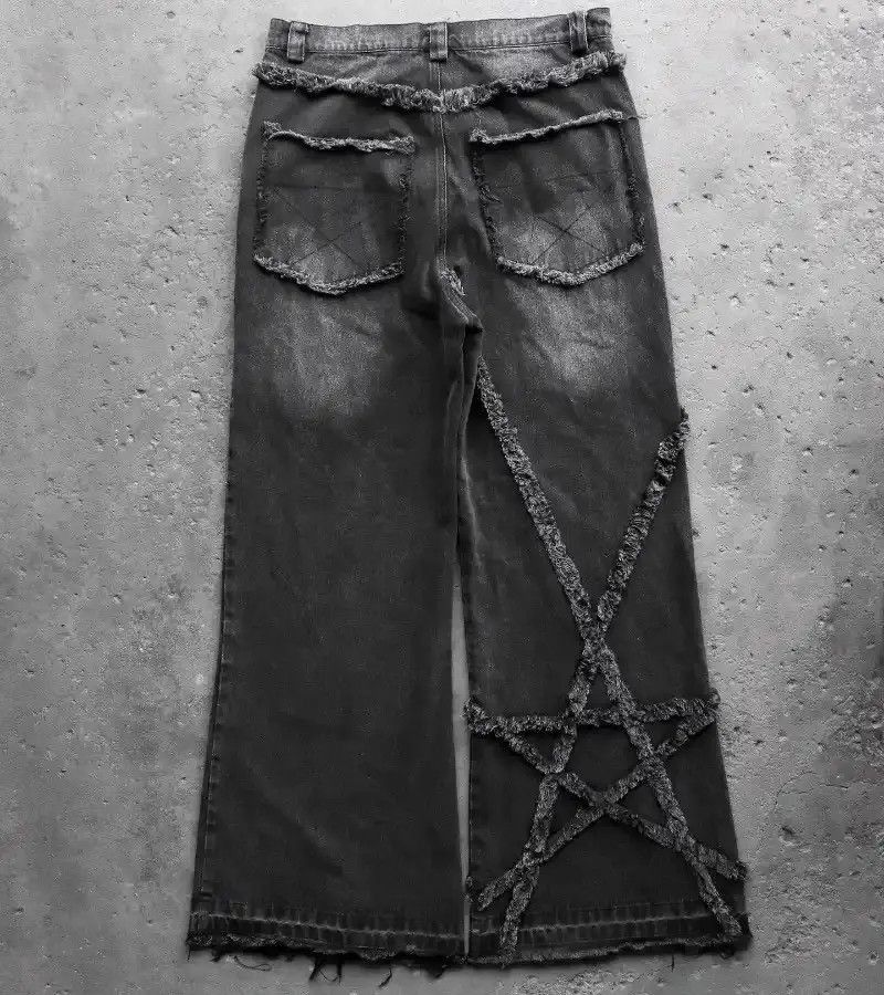 Japanese Brand Streetwear Y2K Gothic Baggy Jeans Size US 32 / EU 48 - 2 Thumbnail
