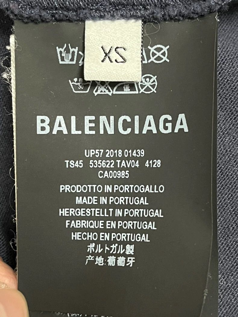 Balenciaga Balenciaga Blue Wheat Spike Charity Short Sleeves Size US XS / EU 42 / 0 - 5 Thumbnail