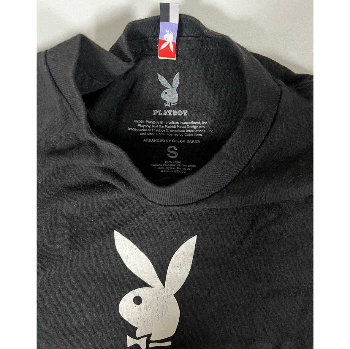 Playboy Black Playboy Bunny Playing Card T-Shirt Top Tee Size S 🤍🖤 Size US S / EU 44-46 / 1 - 5 Thumbnail