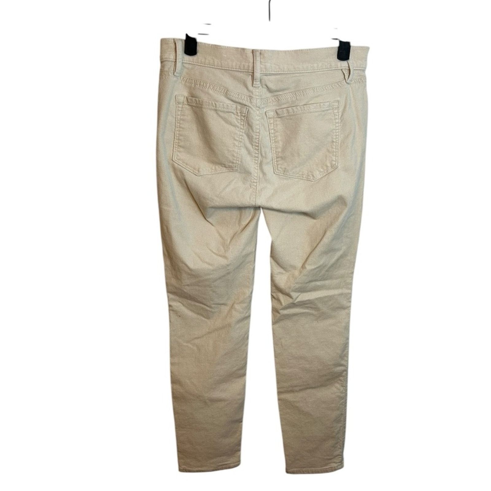 Loft Loft Cream Velour Skinny Pants Size 26" / US 2 / IT 38 - 2 Thumbnail