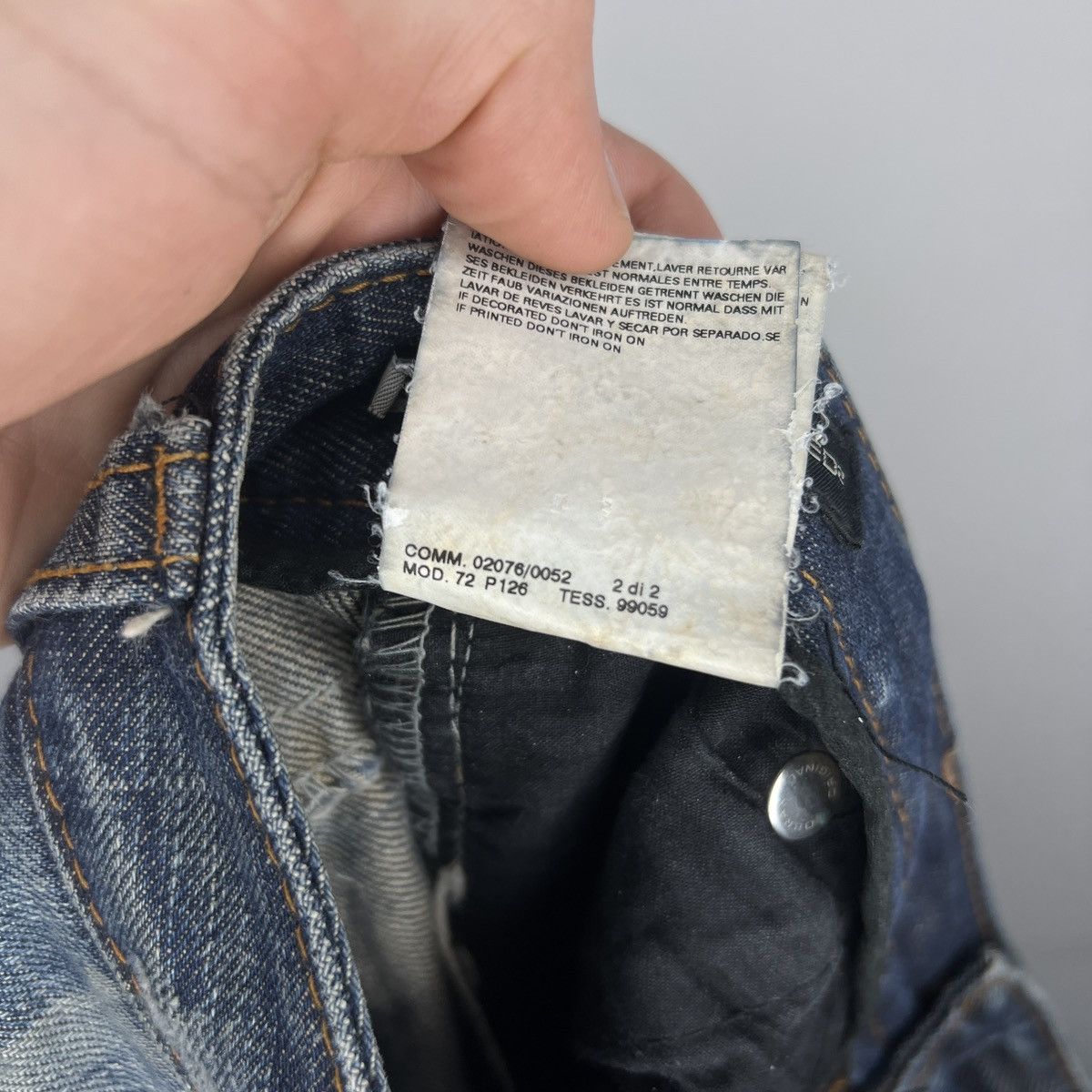 Dsquared2 × Japanese Brand × Vintage Vintage Dsquared2 Distress Denim Jeans Jesus Hope Y2K Size 27" / US 4 / IT 40 - 12 Thumbnail